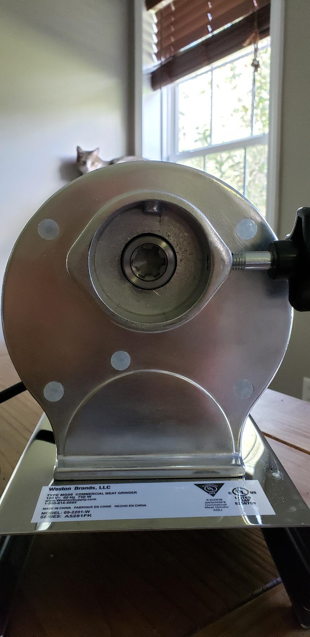Weston BRANDS Butcher Series Electric Meat Grinder & Sausage Stuffer, Commercial Grade 1 HP, 750 Watts, 14 lbs per Minute, Stainless Steel (09-2201-W) customer photo 1