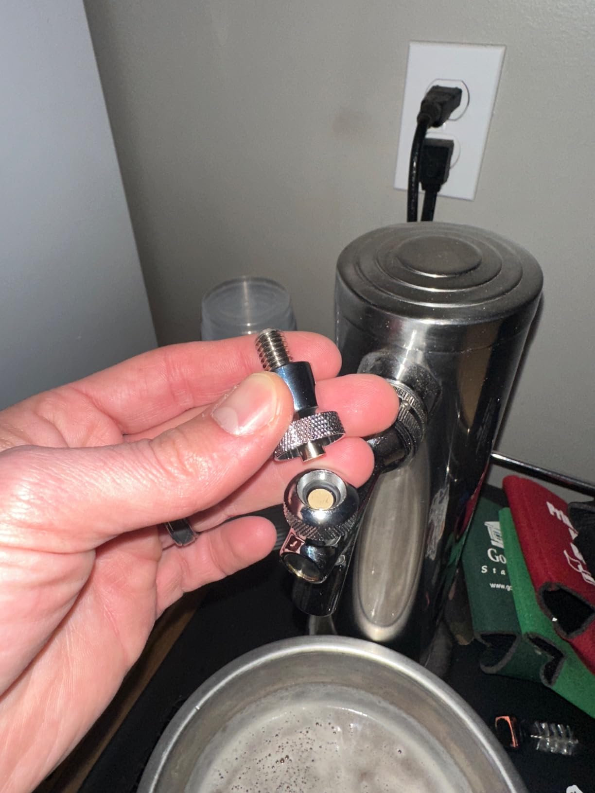 FERRODAY Stainless Steel Core Draft Beer Faucet, Polished Brass Keg Faucet customer photo 1