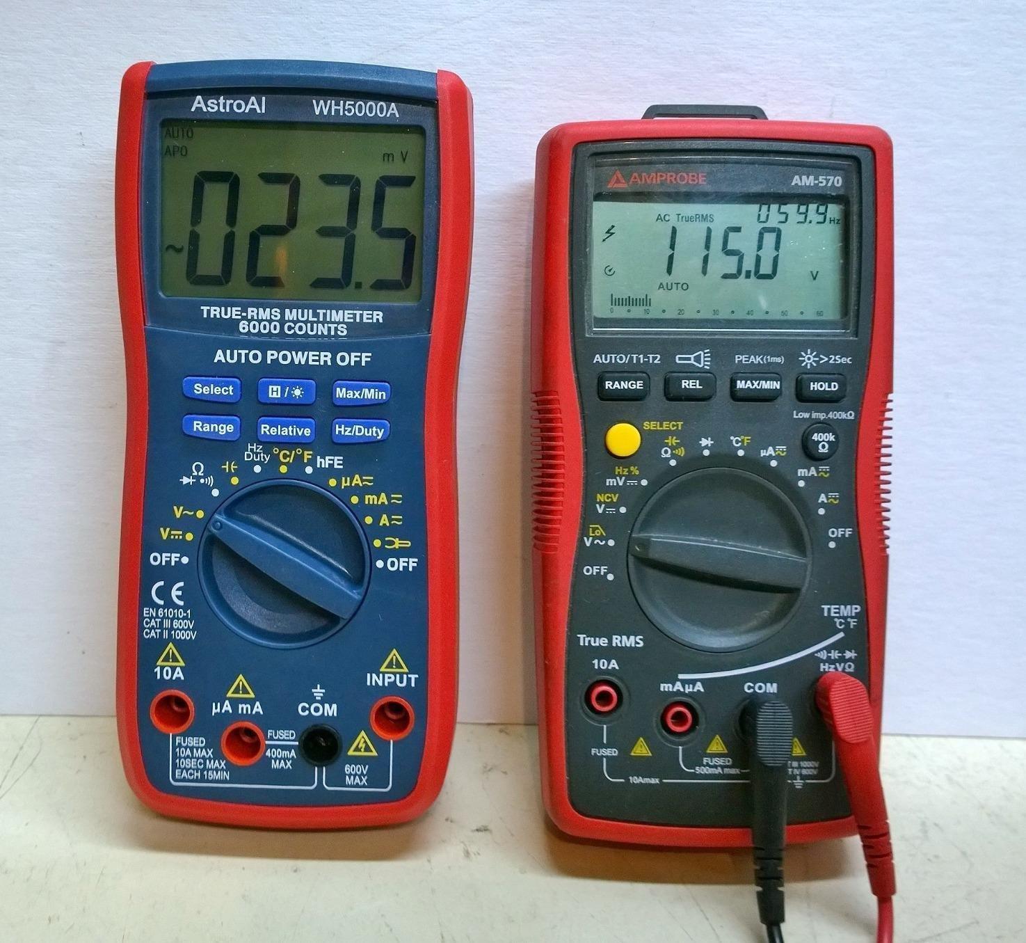 AstroAI Digital Multimeter, True RMS 6000 Counts Auto-Ranging Volt Meter for Automotive & Home Electrical Troubleshooting, AC/DC Voltage Current Resistance Continuity Capacitance Temperature Tester customer photo 1