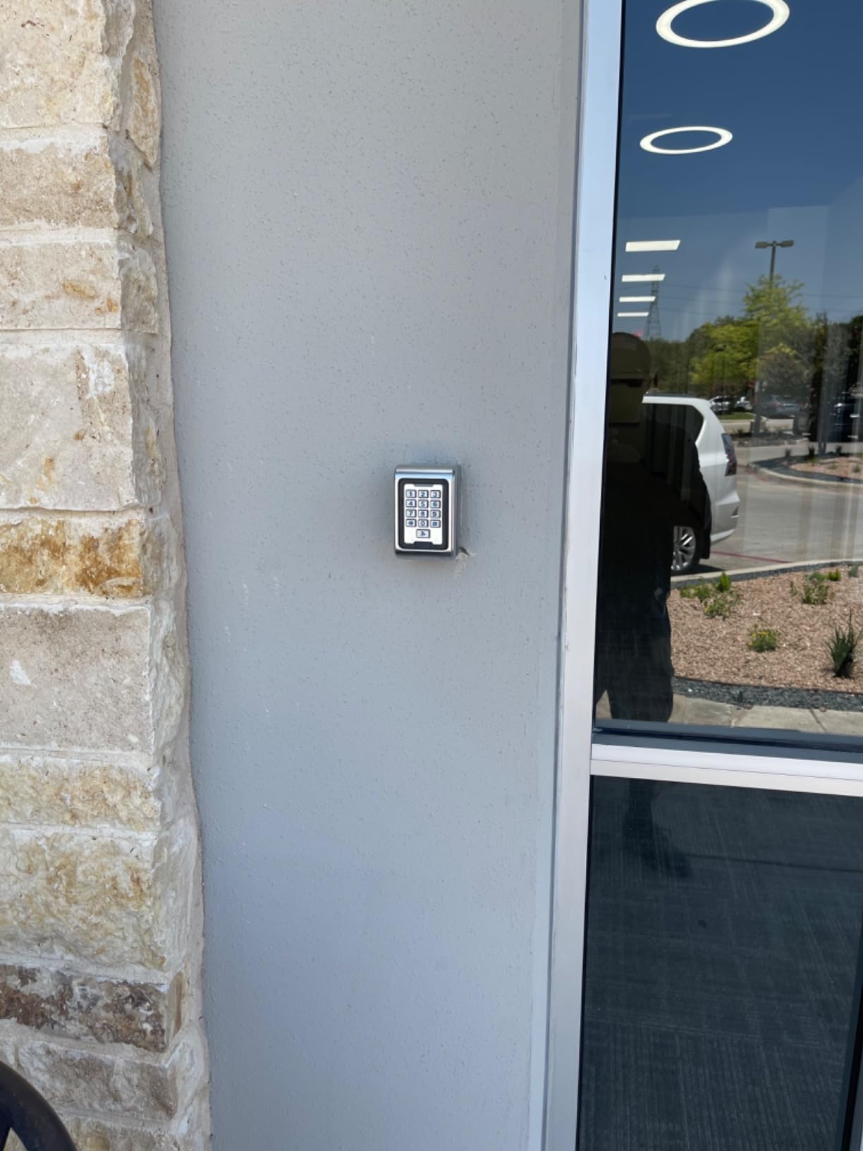 Metal Weatherproof Access Control System 600LBS Force Electric Magnetic Lock +110V Power Supply + Exit Button + Cards + Key Fobs customer photo 1