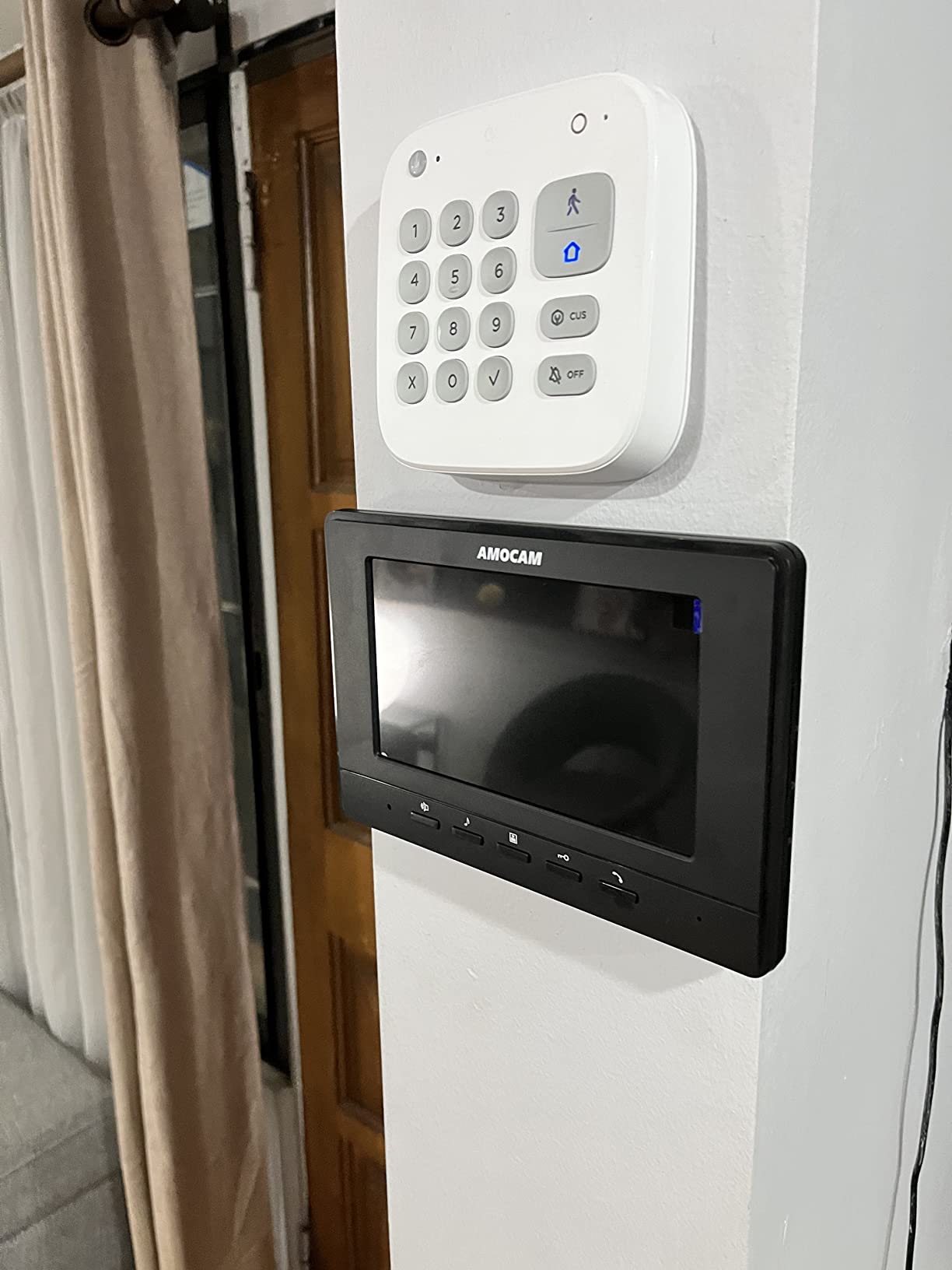 Wired Video Intercom System, 7 Inch Video Doorbell Door Camera Kit | Dual-way Intercom, Door Monitoring, HD Camera with Monitor Unlock, Night Vision, Waterproof for Villa Home Office Apartment customer photo 2