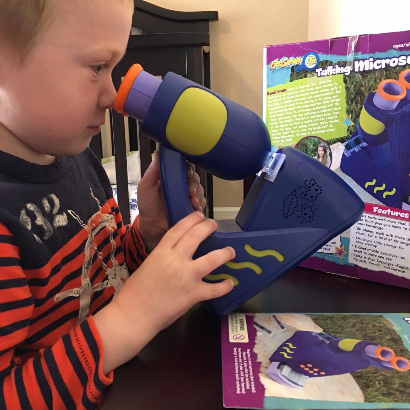 Educational Insights GeoSafari Talking Microscope - Kids Microscope Toy Featuring Bindi Irwin, Interactive STEM Toys and Science Kits for Kids 3-5, Preschool Science for Toddlers customer photo 1