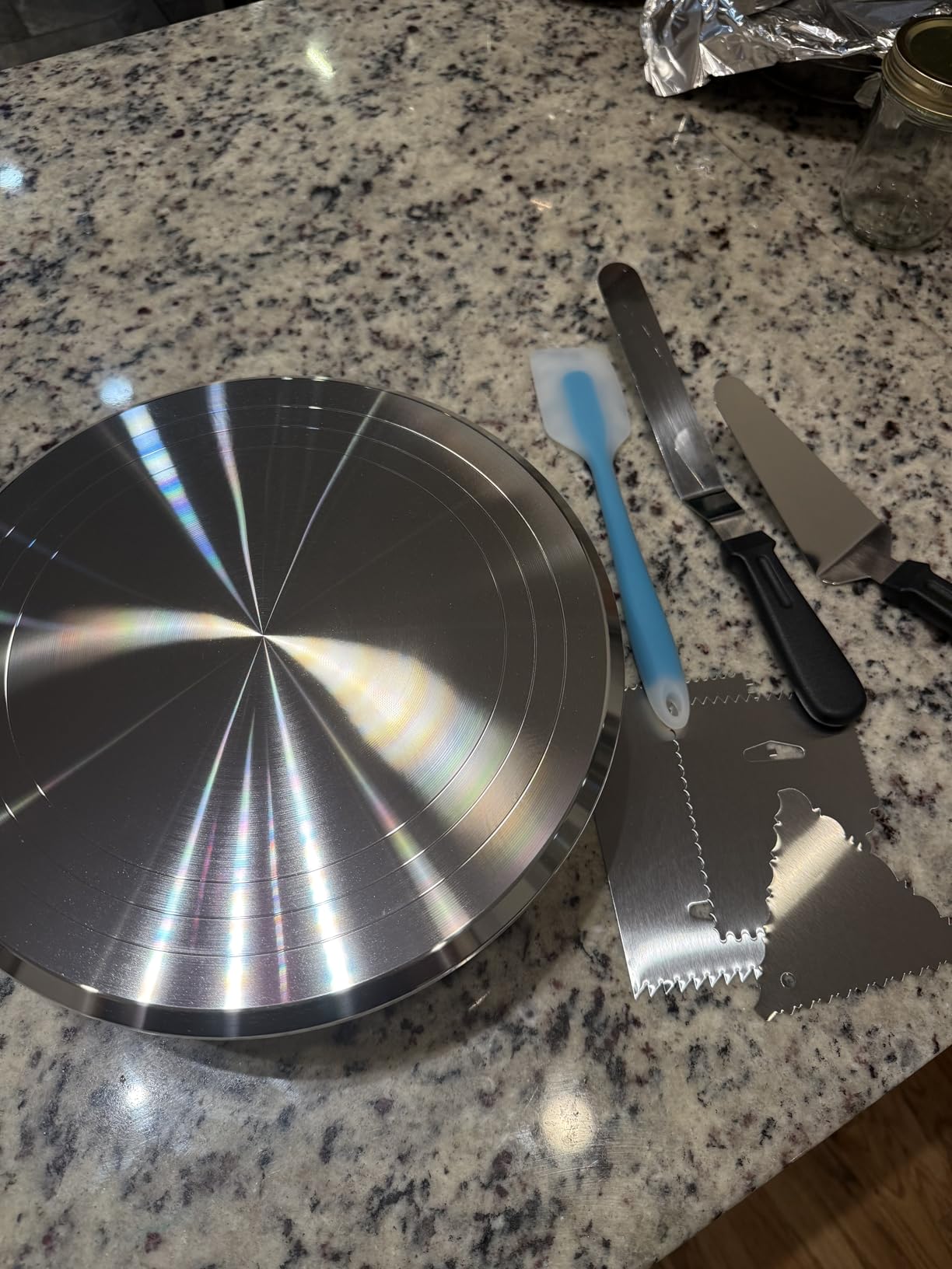 Kootek Aluminum Cake Stand Turntable Set for Decorating Baking Kit, 12
