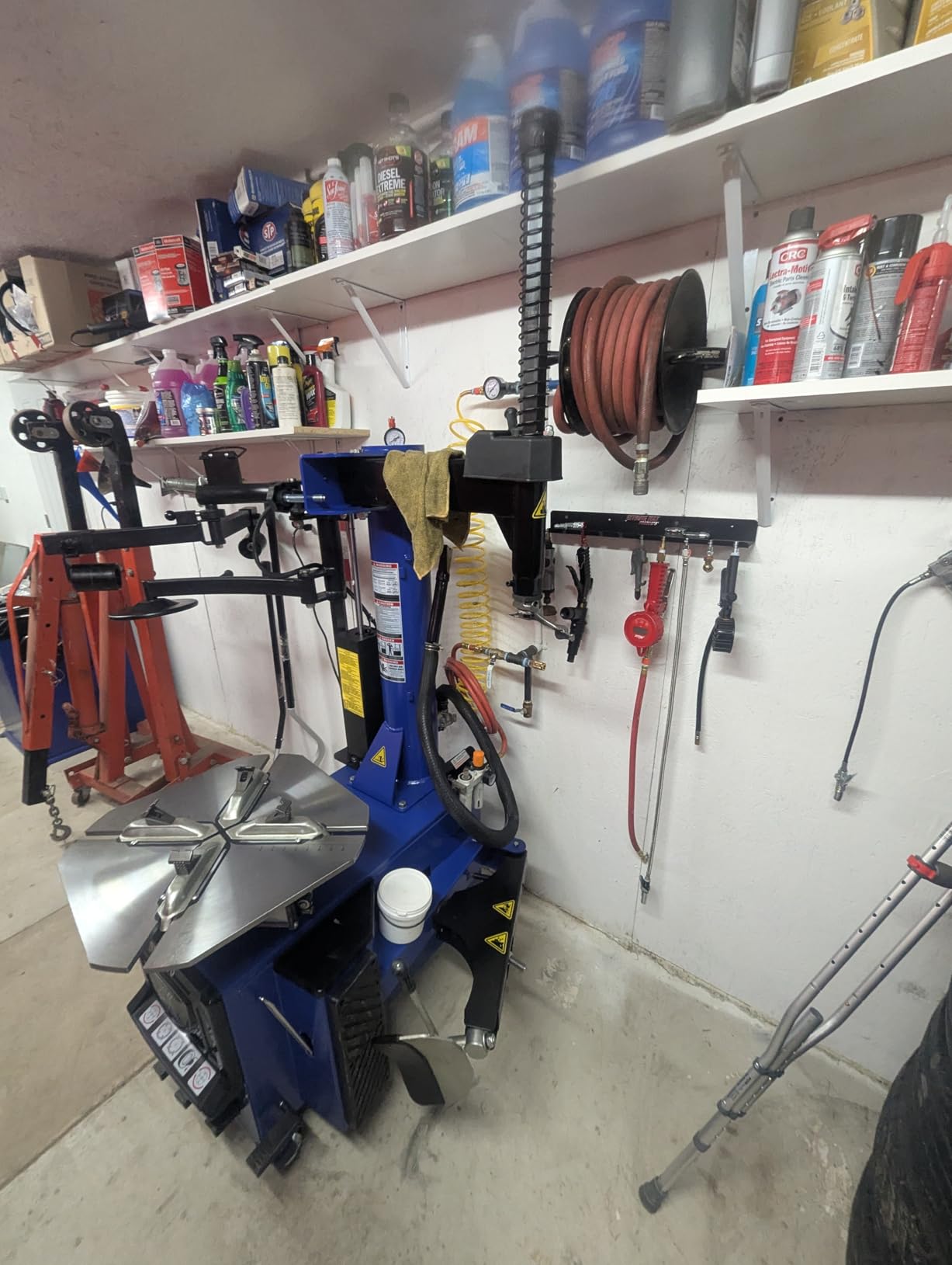 XK Tire Changer and Balancer Combo 37 in Tire Machine, 110V,2.0HP,960-690 | Air Bead Blaster,12-24 in Rims,Multi Balancing Modes for Automotive Repair Shops,Home Garages,36 Month Part Replacements customer photo 1
