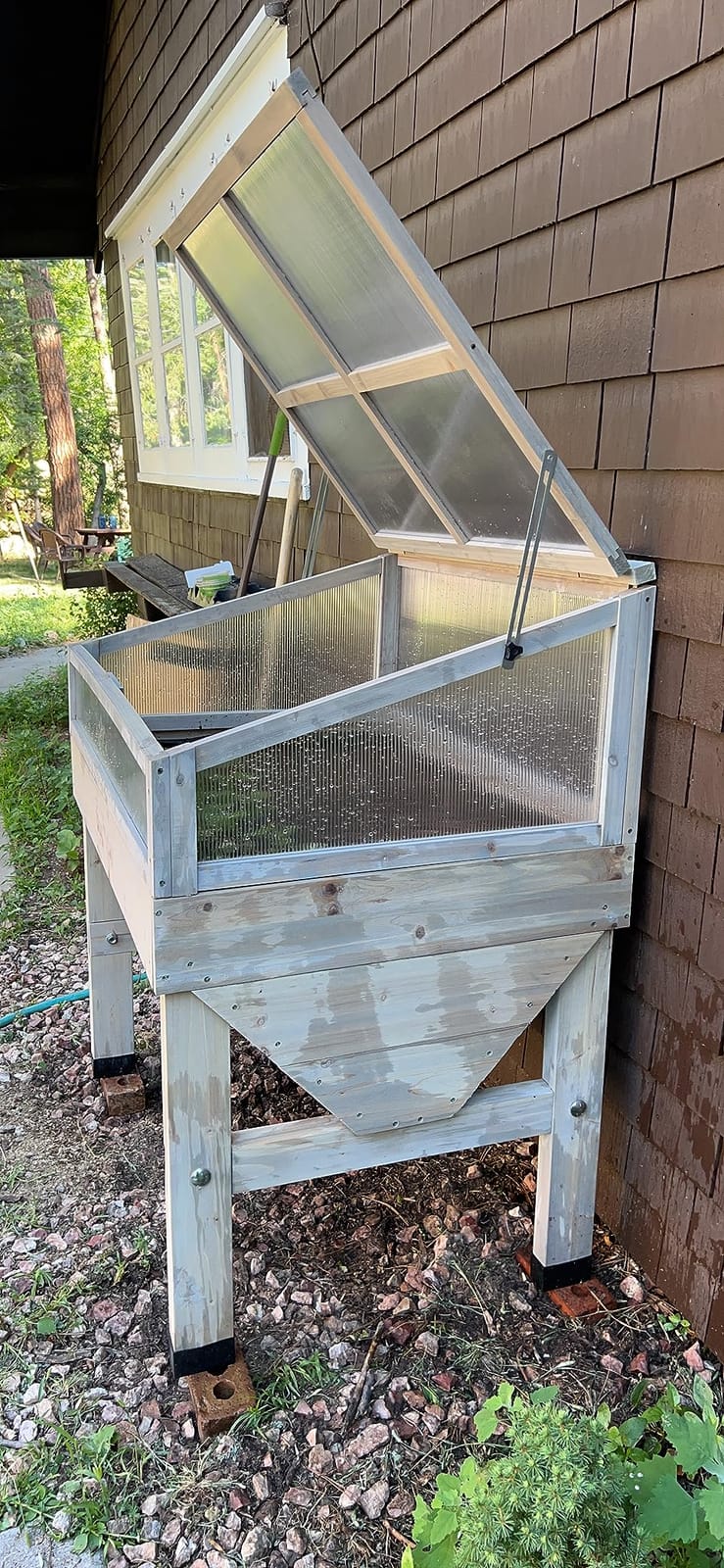 VegTrug Classic Cold Frame, Durable and Spacious Wooden Frame, Ideal Gardening Accessories, Gray Wash, 1m | Wood cold frame, frost protection, season extension, seedlings and vegetables customer photo 2