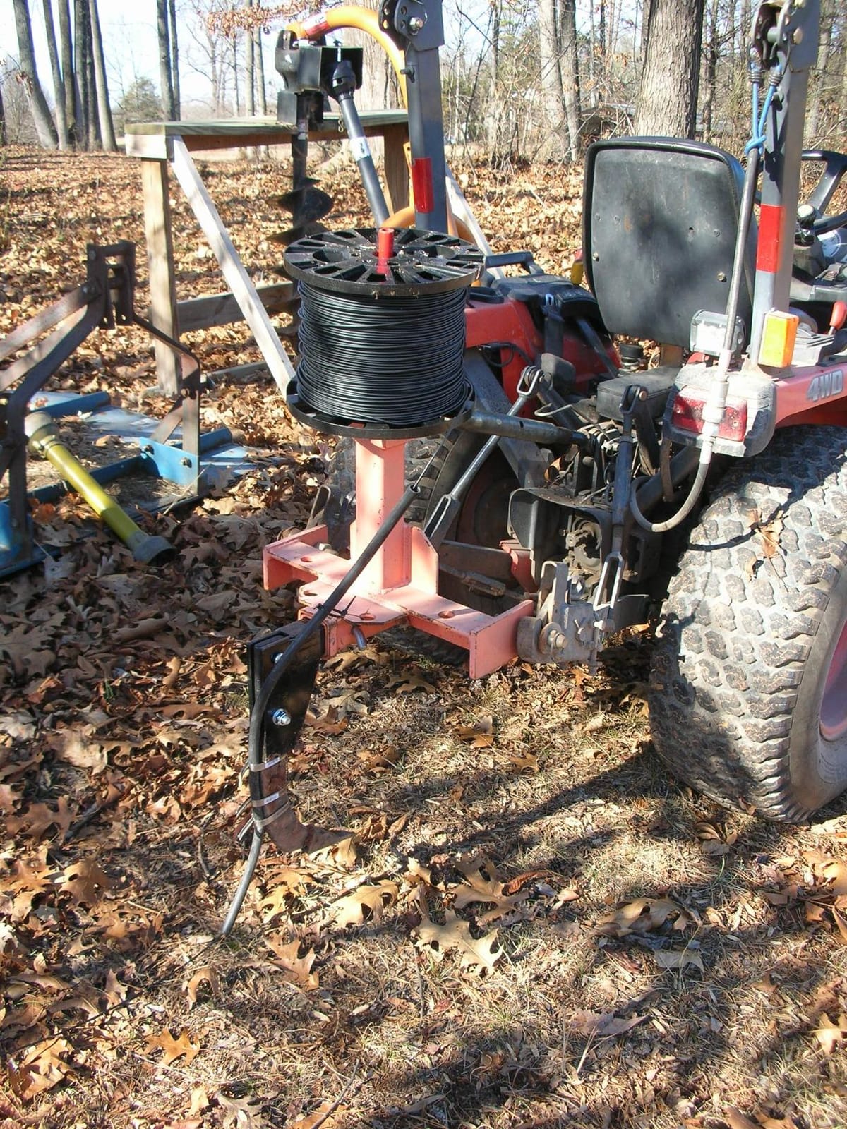 Titan Attachments Hitch-Mounted Ripper, Cat 0 & Cat 1 Tractor/ATV/UTV Compatible, Fits 2in Hitch Receivers, Two Height Adjustments, Subsoiler with Reversible Tooth, 3 Point Landscaping Trencher customer photo 1