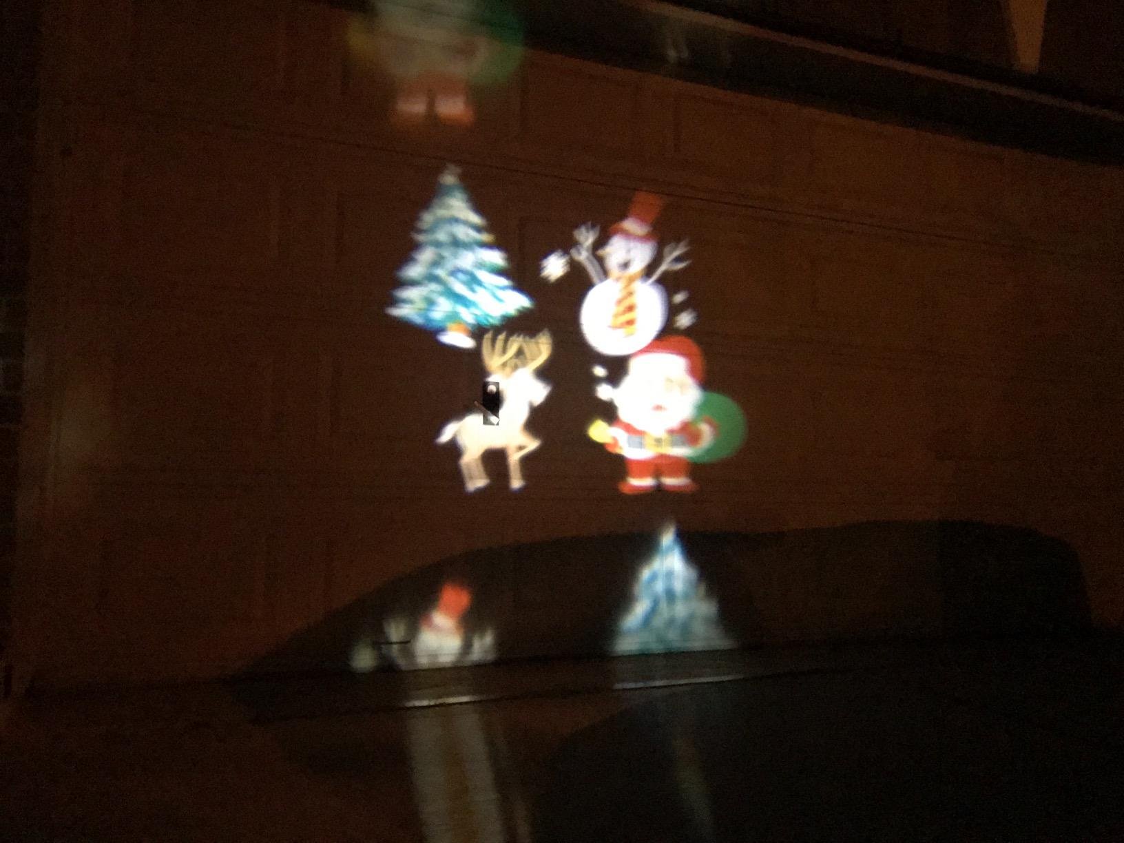 Halloween Outdoor Projector Lights,Syslux Christmas Projector Lights,16 HD Slides LED Waterproof Light Indoor Lights with Remote Control for Party Garden Halloween Xmas Landscape Decor customer photo 2
