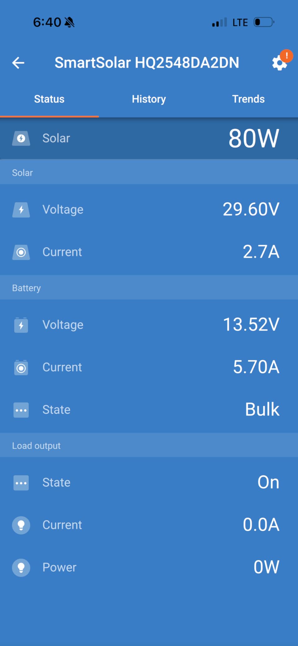 Victron Energy SmartSolar MPPT Solar Charge Controller 75V, 15A, 12/24V | Bluetooth Charge Controllers for Solar Panels customer photo 1