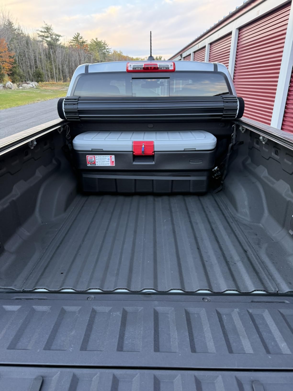Rubbermaid 48 Gallon Black Action Packer Lockable Latch Indoor and Outdoor Storage Box Container for Home, Garage, Backyard, Single customer photo 2
