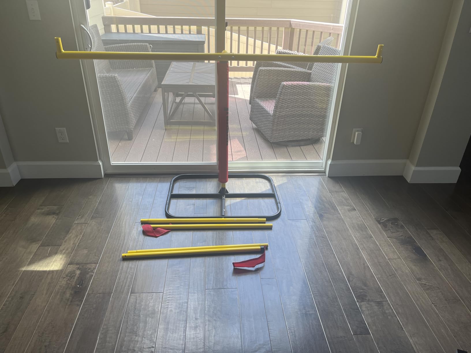 Franklin Sports Authentic Steel Football Goal Post 8.5' x 5.5' - Post for Kids - Football Goal Post Set - Kicking Field Goals - Youth Football Set - Portable Football Goal Post customer photo 2