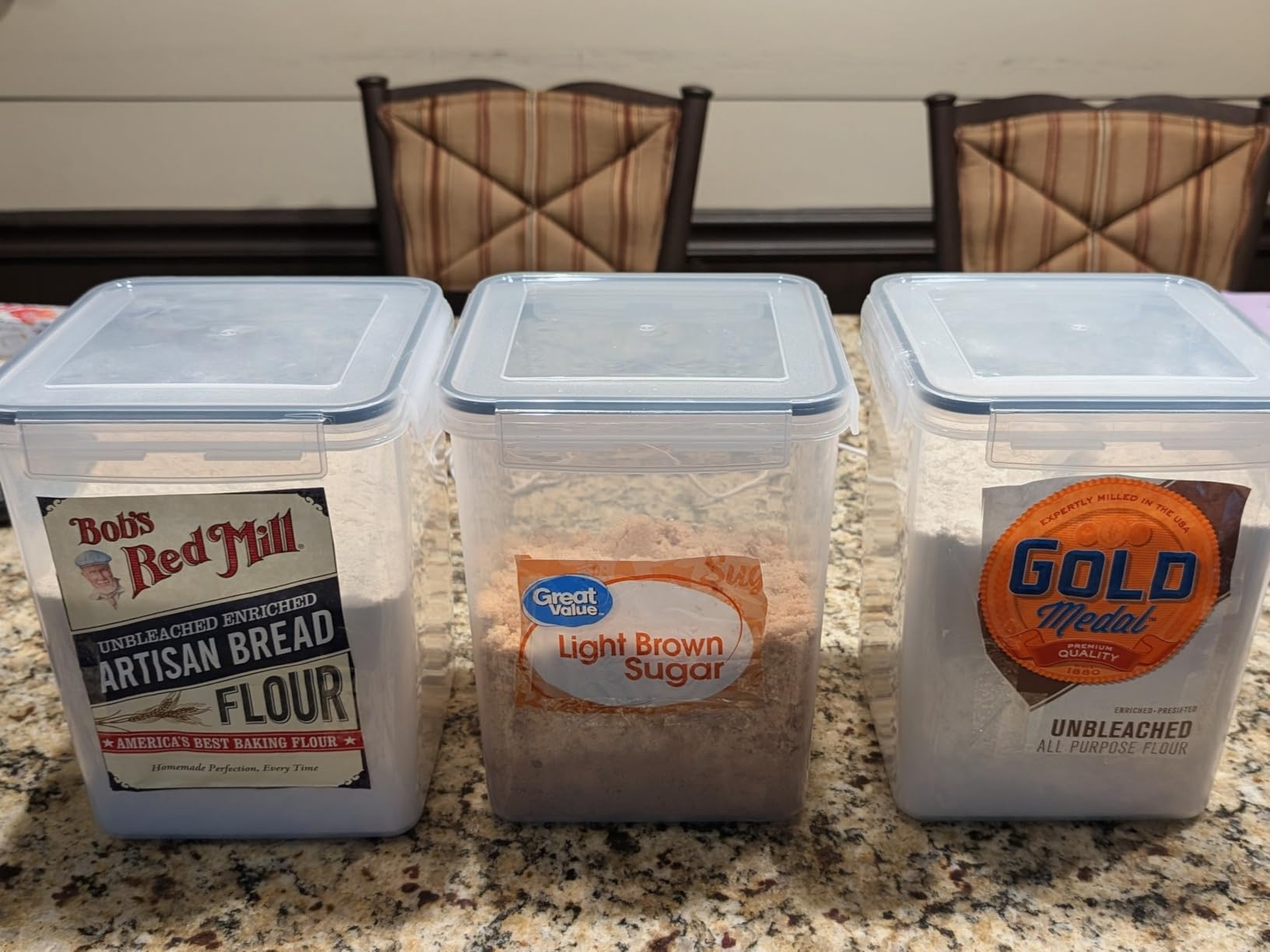 Simply Gourmet Airtight Food Storage Containers with Lids - 7 Piece Assorted Size Kitchen Pantry Organization Set, BPA-Free Clear Plastic, Stackable Containers for Cereal, Flour, Sugar, Rice, Snacks customer photo 1
