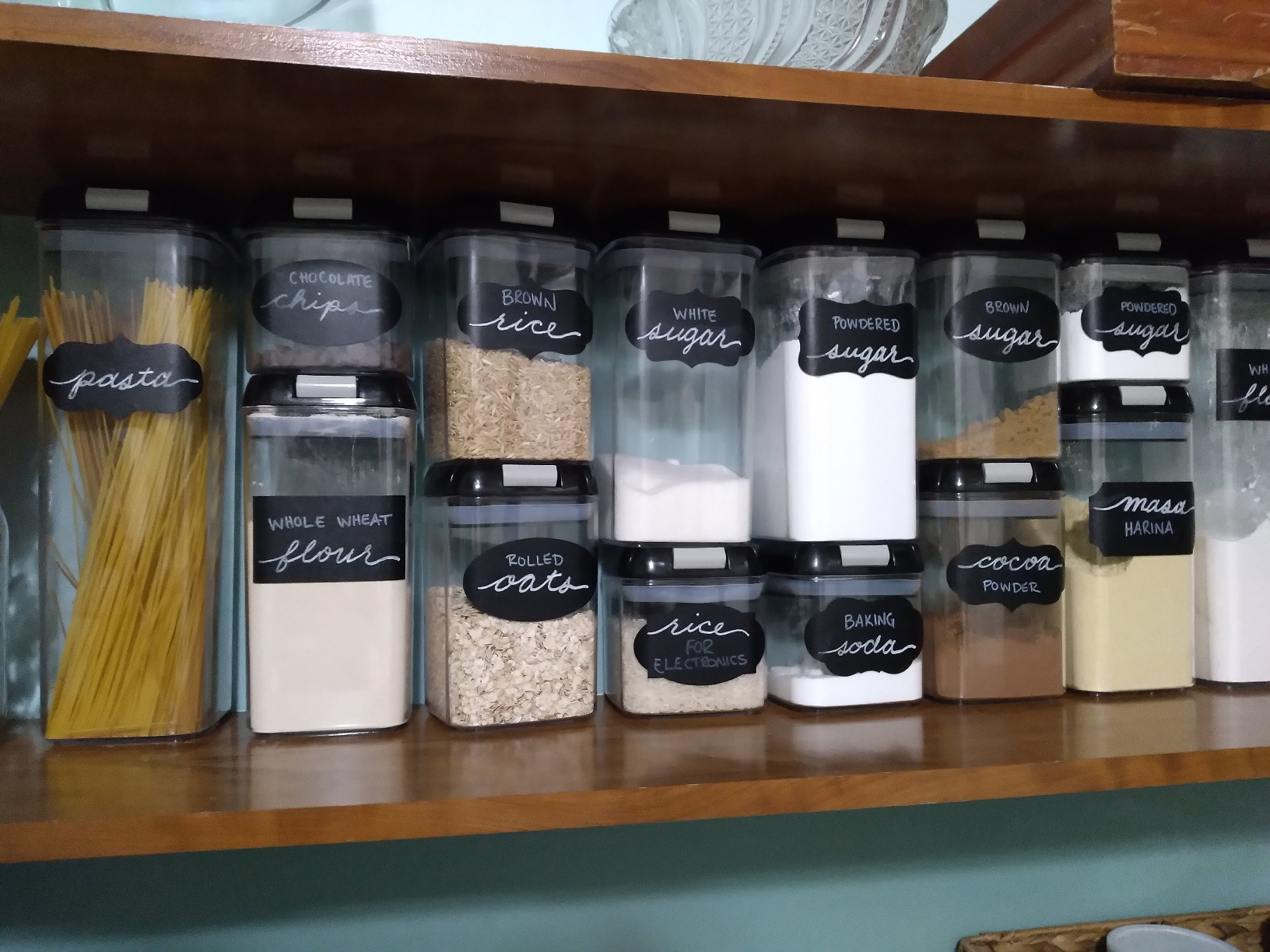 Simply Gourmet Airtight Food Storage Containers with Lids - 7 Piece Assorted Size Kitchen Pantry Organization Set, BPA-Free Clear Plastic, Stackable Containers for Cereal, Flour, Sugar, Rice, Snacks customer photo 2