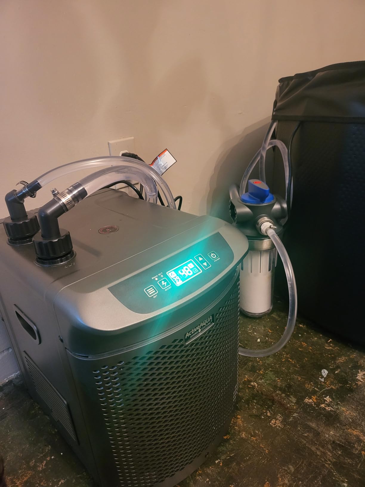 Active Aqua Hydroponic Water Chiller, 0.25 HP, Pure Titanium, 40-92 Gallon | Portable Cooling System with Boost Function for Aquaponics, Cold Plunge Baths & Aquariums, Evaporator Cooler for Reservoirs customer photo 2