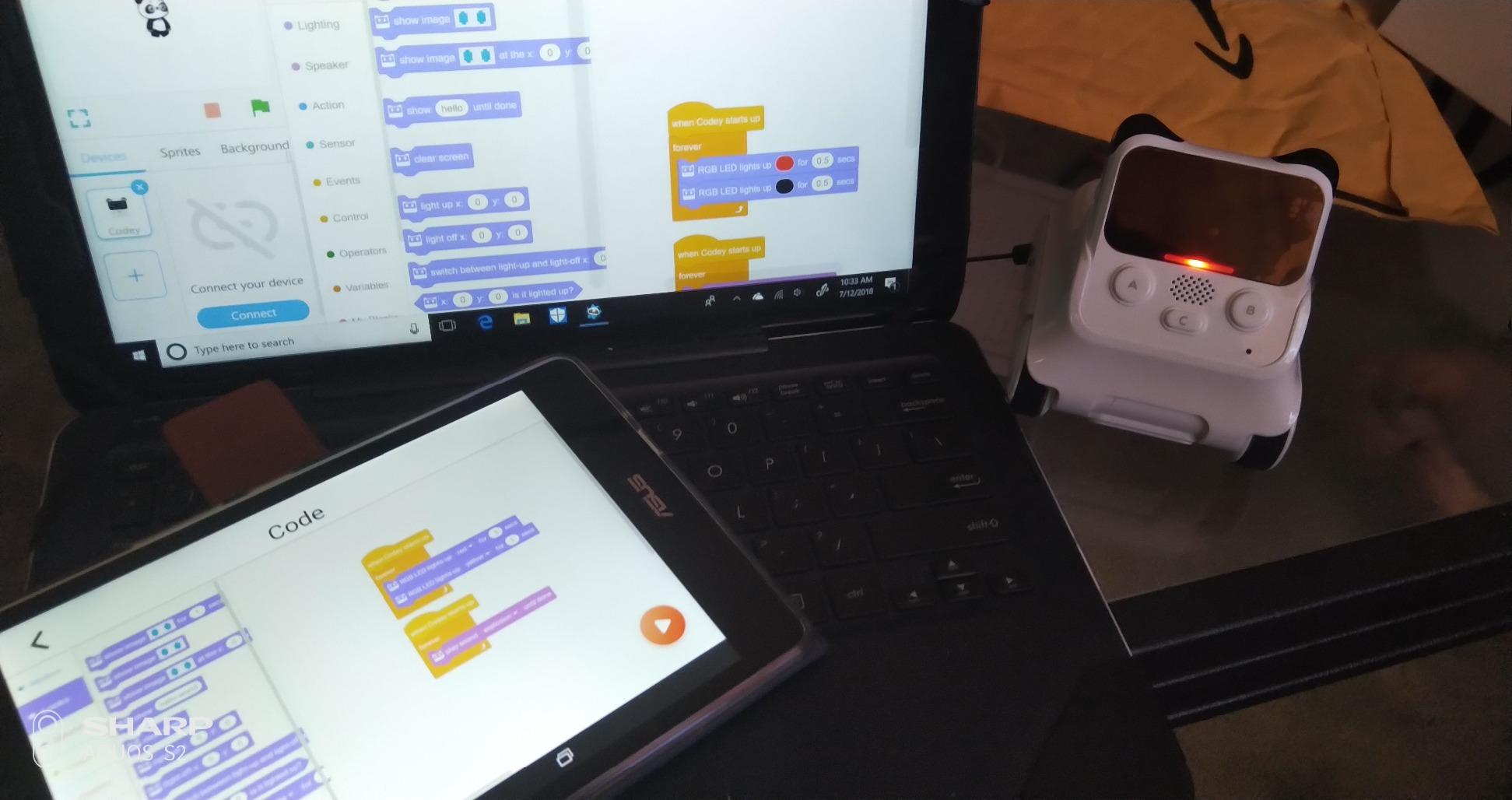 Makeblock Codey Rocky Interactive Coding Robot for Kids 6-12 | Interactive Emo Robot Toy, Supports Scratch & Python Programming, Smart Educational STEM Robotics Gift, Coding for Kids 6+ customer photo 2
