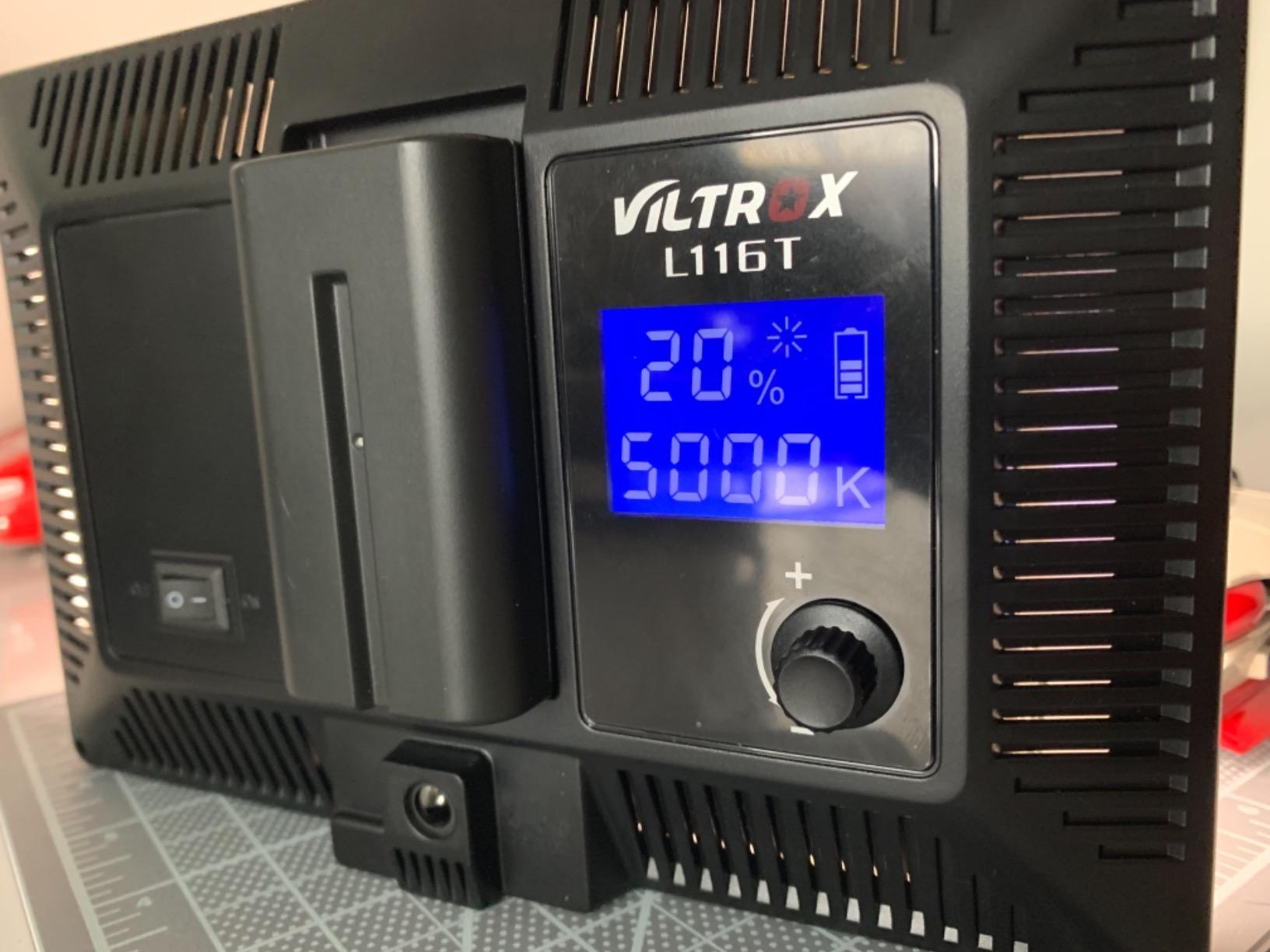 VILTROX 15W LED Video Light Panel, 3300K-5600K On Camera Light, Super Thin Key Light Panel with NP-F550, Led Photography Lighting CRI95+ for Studio Photography Video Recording Live Streaming (L116T) customer photo 2
