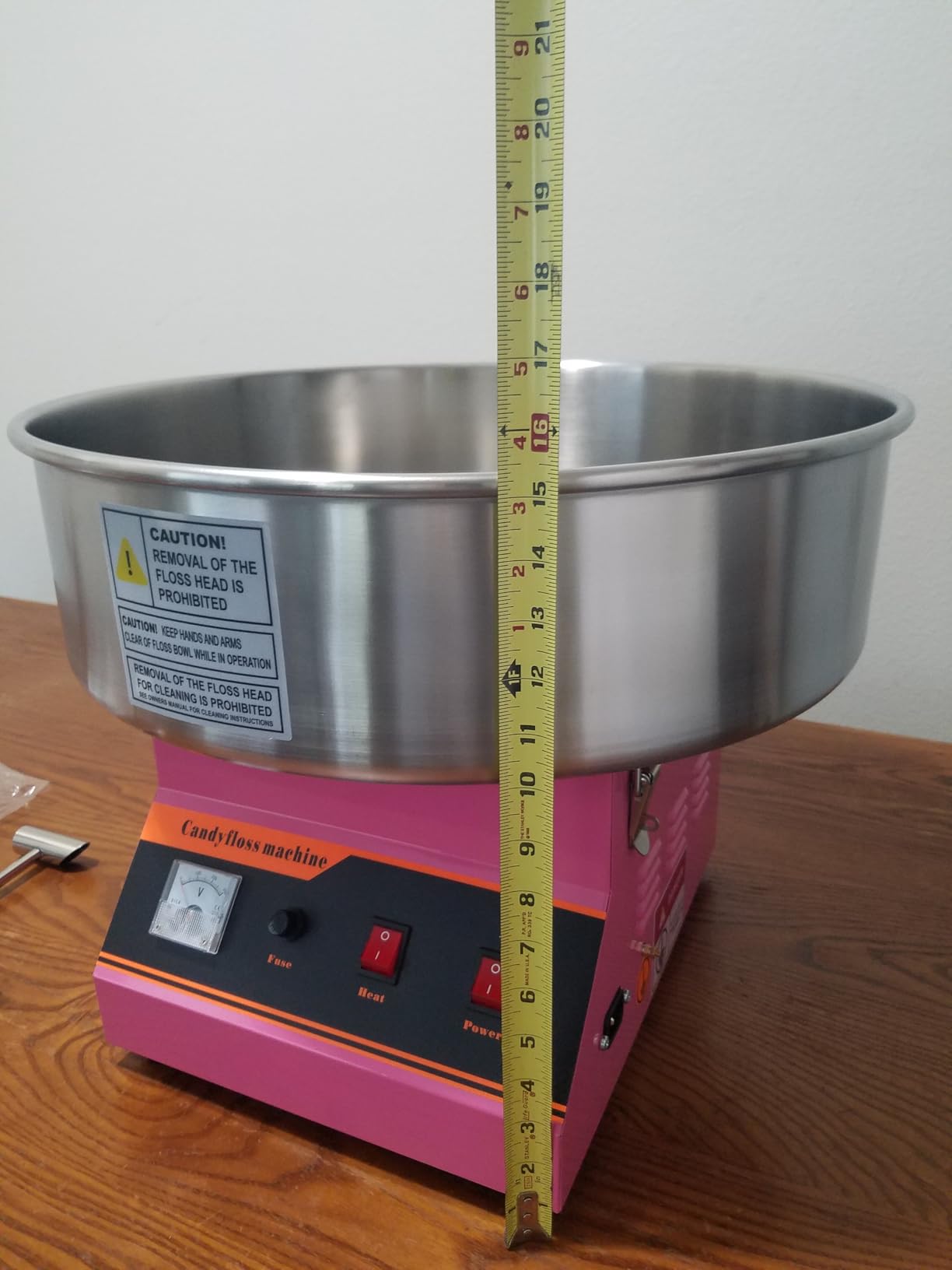 VIVO Blue 1030W Electric Cotton Candy Machine, CANDY-V001B | Commercial Candy Floss Maker, 20 in Stainless Steel Bowl with Sugar Scoop customer photo 2