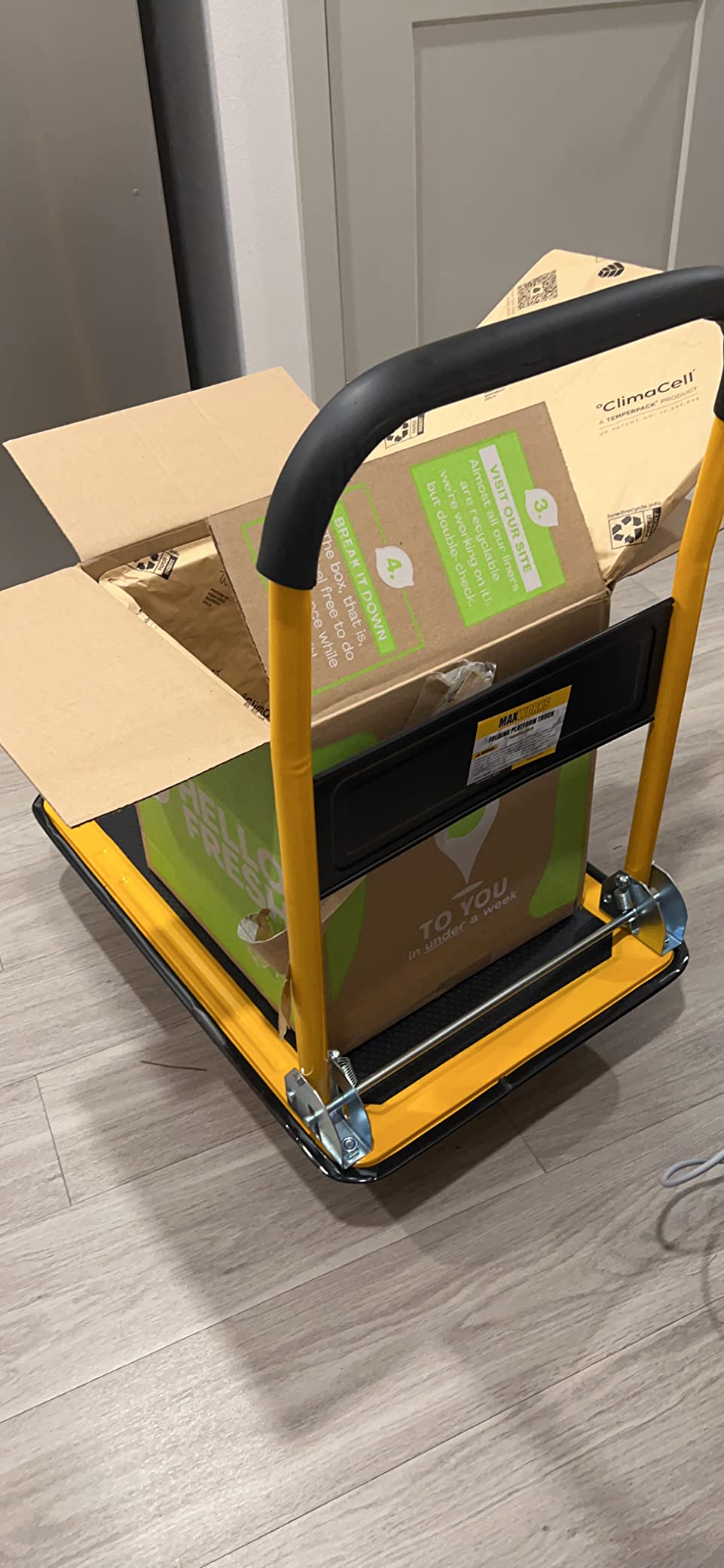 MaxWorks Foldable Platform Truck Push Dolly 330 lb Capacity 28.75