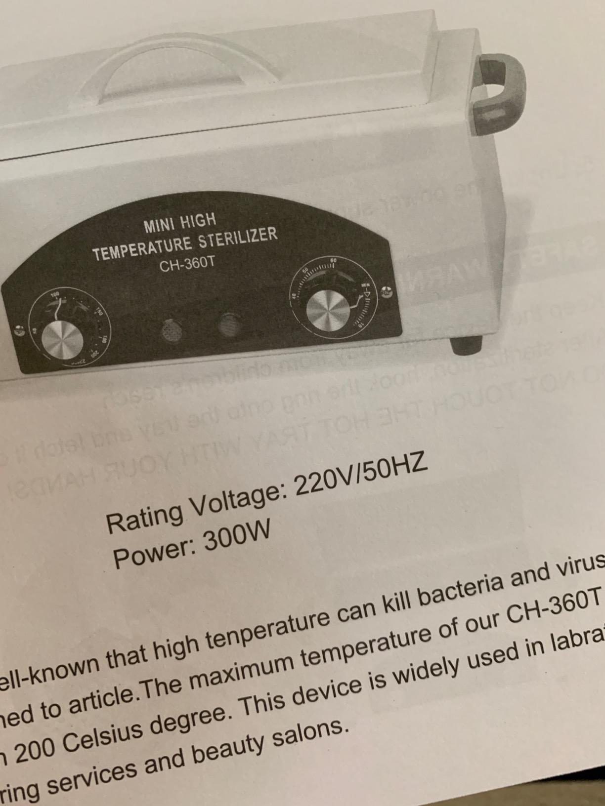 TIJERAS High Temperature Cleaning Box - 110V 300W 1.5L customer photo 1