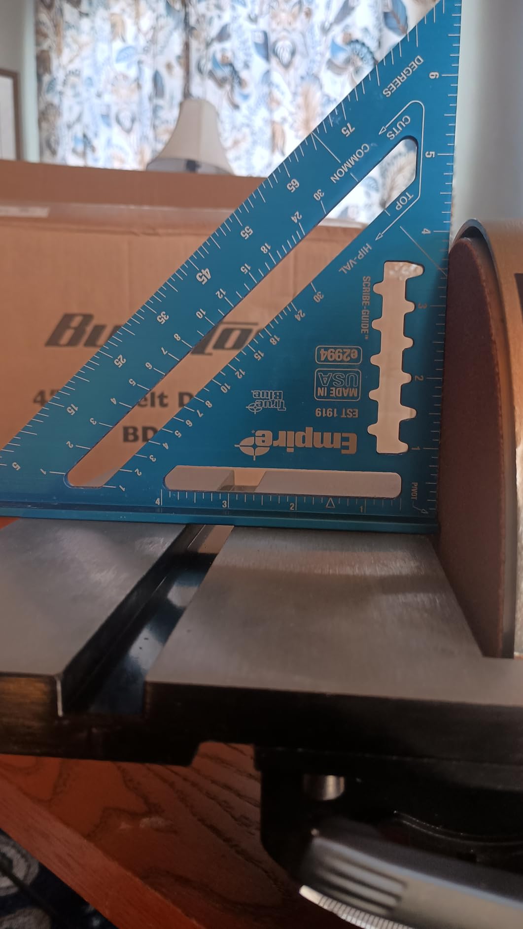BUCKTOOL Bench Belt Disc Sander for Woodworking, 4x36