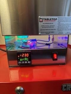 TableTop USA Hi-Temp 2200 Degree Electric Burnout Oven Kiln Vent Hole PROGRAMMABLE Controller Furnace Jewelry Making Dental Casting Wax 3D Resin PLA Burnout Made in the U.S.A. customer photo 2
