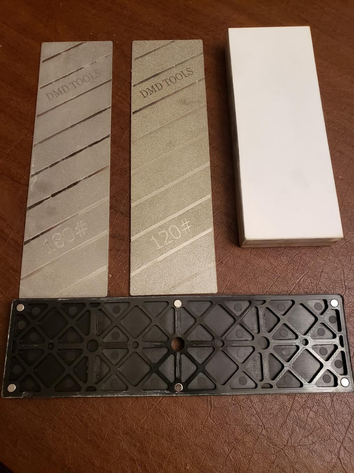 SCOTTCHEN Diamond Flattening Stone Lapping Plate Double-sided Extra Large 10x3 inch (120&180) Grit customer photo 1