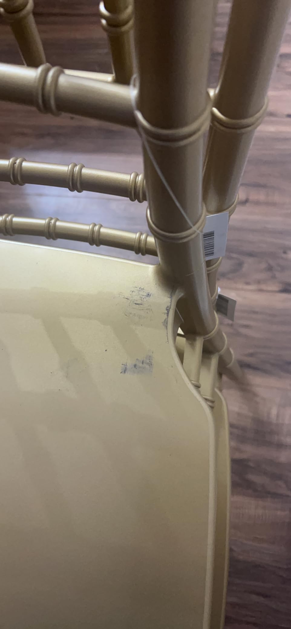 Flash Furniture 2 Pack HERCULES Series Gold Resin Stacking Chiavari Chair customer photo 1