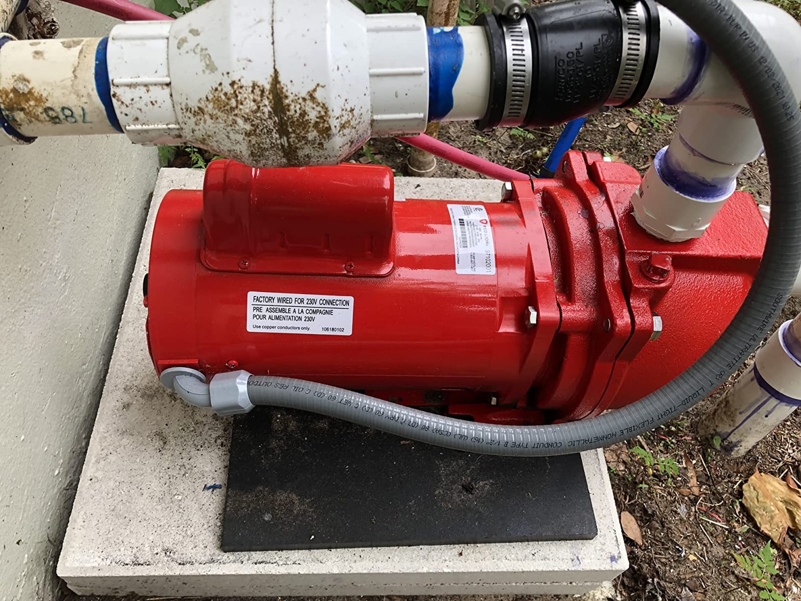 Red Lion RL-SPRK200 Sprinkler/Irrigation Pump, 230V, 76 GPM, 2 HP | Thermoplastic Impeller, For water sources down to 25' deep, Handles up to 14 sprinklers per zone customer photo 2
