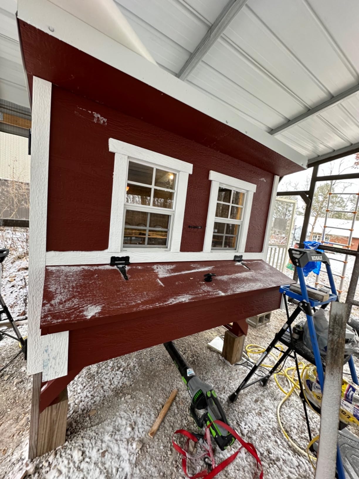 OverEZ Classic Large Chicken Coop for Up to 15 Chickens - Nesting Box - Large Bird, Poultry and Hen House Made from Wood, Made in USA customer photo 2