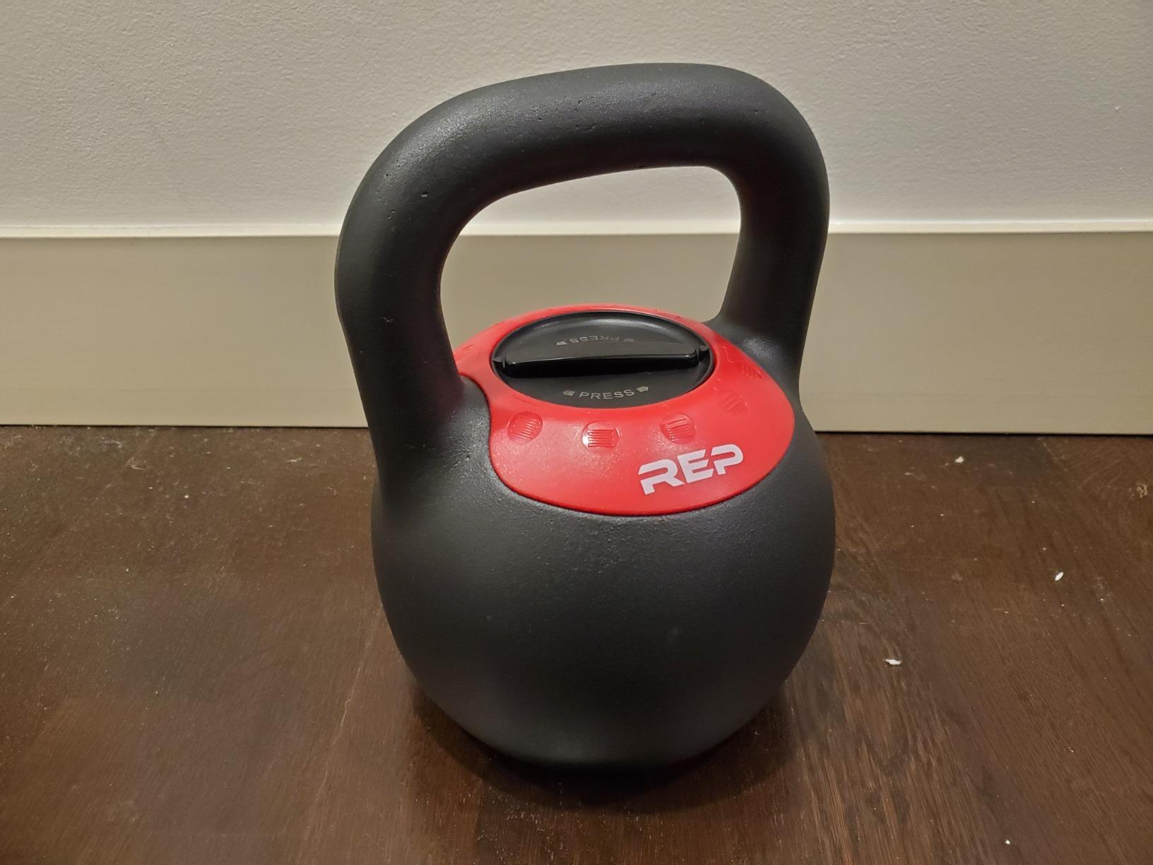 Rep Fitness Adjustable Kettlebell | Weight Set for Home Gym | Strength Training Equipment for Men & Women | Compact Steel Bell with Ergonomic Handle | 20-40 lb (9-18 kg) Variable Options customer photo 2