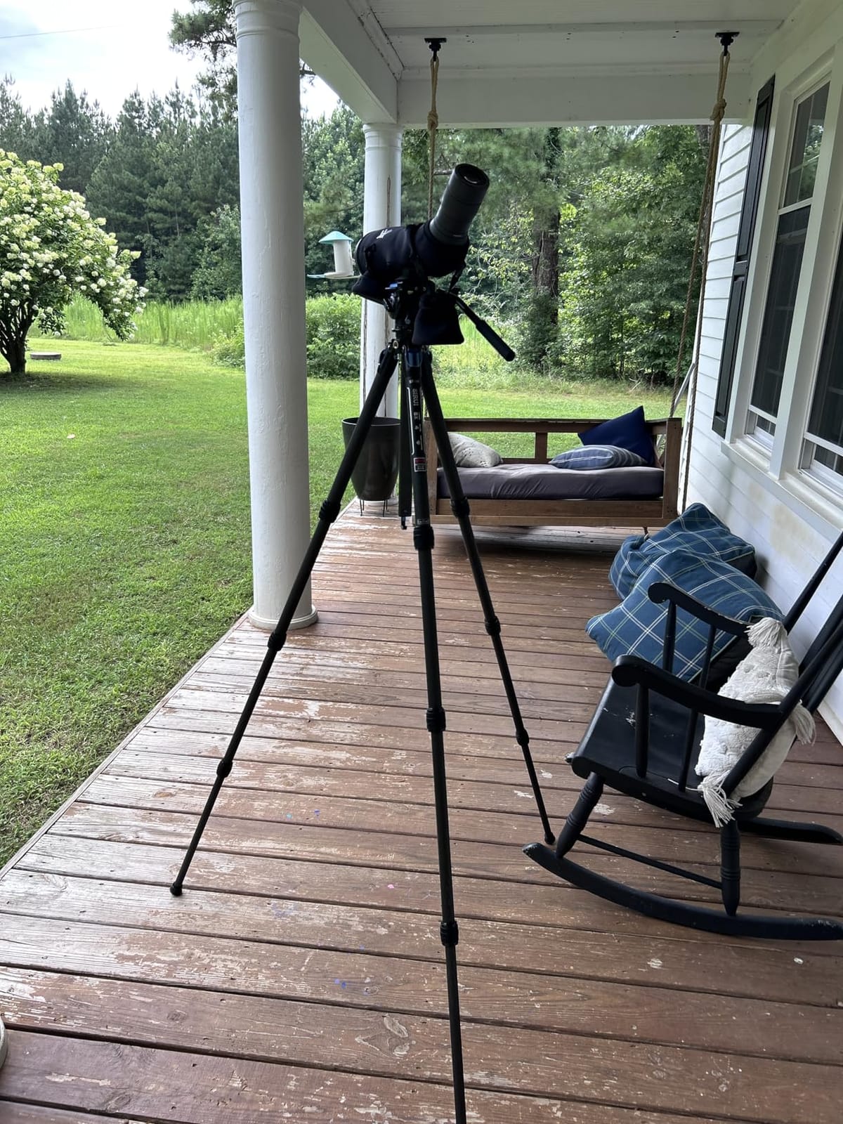 SIRUI ST-124+VA-5 Carbon Fiber Tripod with Fluid Video Head, Triangular Centre Column, Waterproof, 4 Sections, 62.2inch, Load 6.61lbs customer photo 1