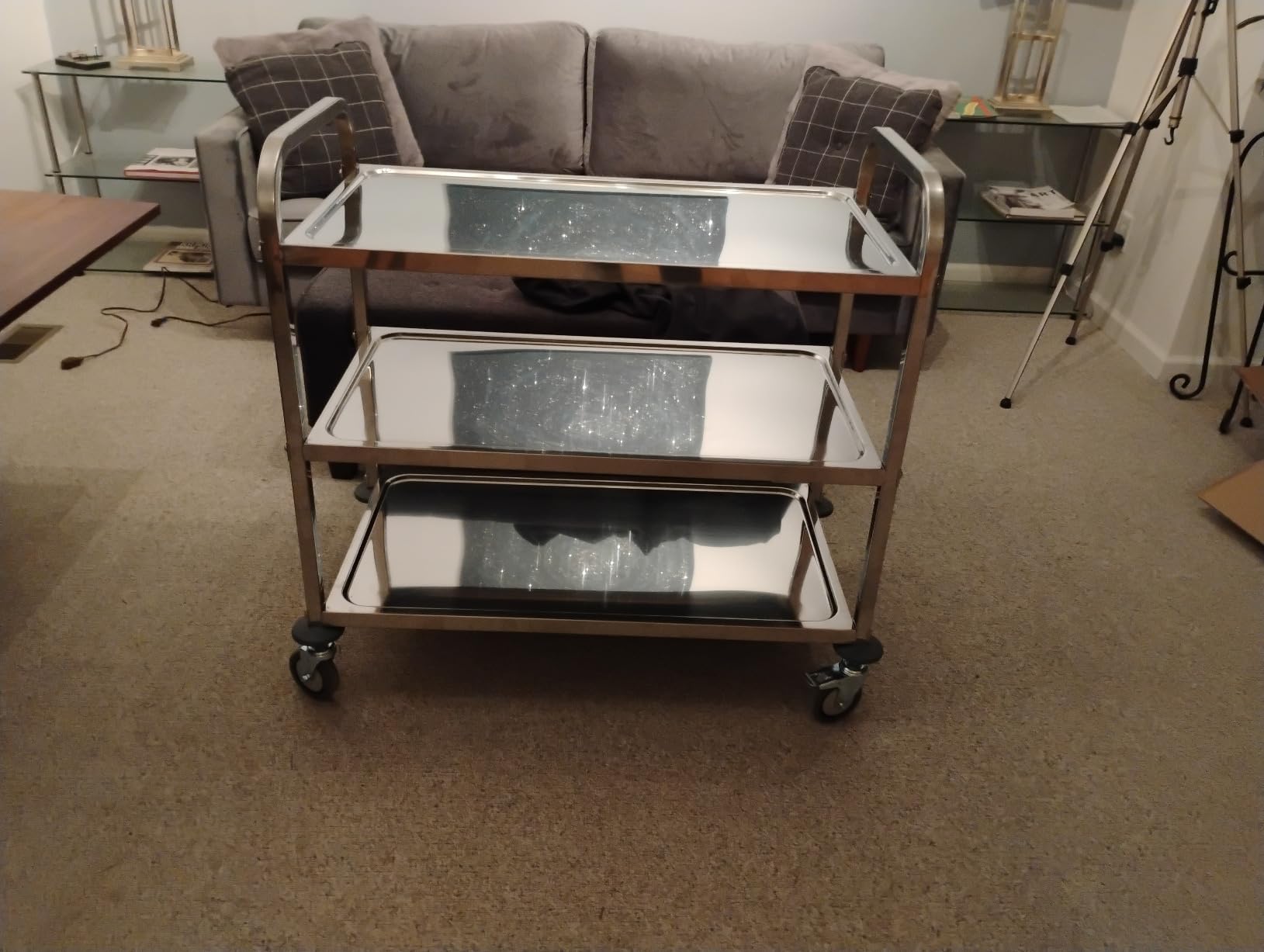 uyoyous 3 Tier Stainless Steel Utility Cart customer photo 2