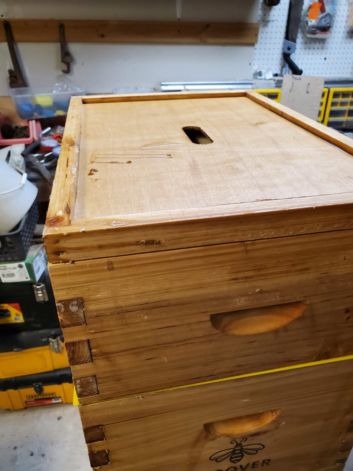 Complete 8-Frame Beehive Kit - Wax-Coated Fir Wood, Includes 2 Deep Brood Boxes, 1 Medium Super, Langstroth Frames & CellTech Foundations - Durable, Weather-Resistant Beekeeping Supplies customer photo 1