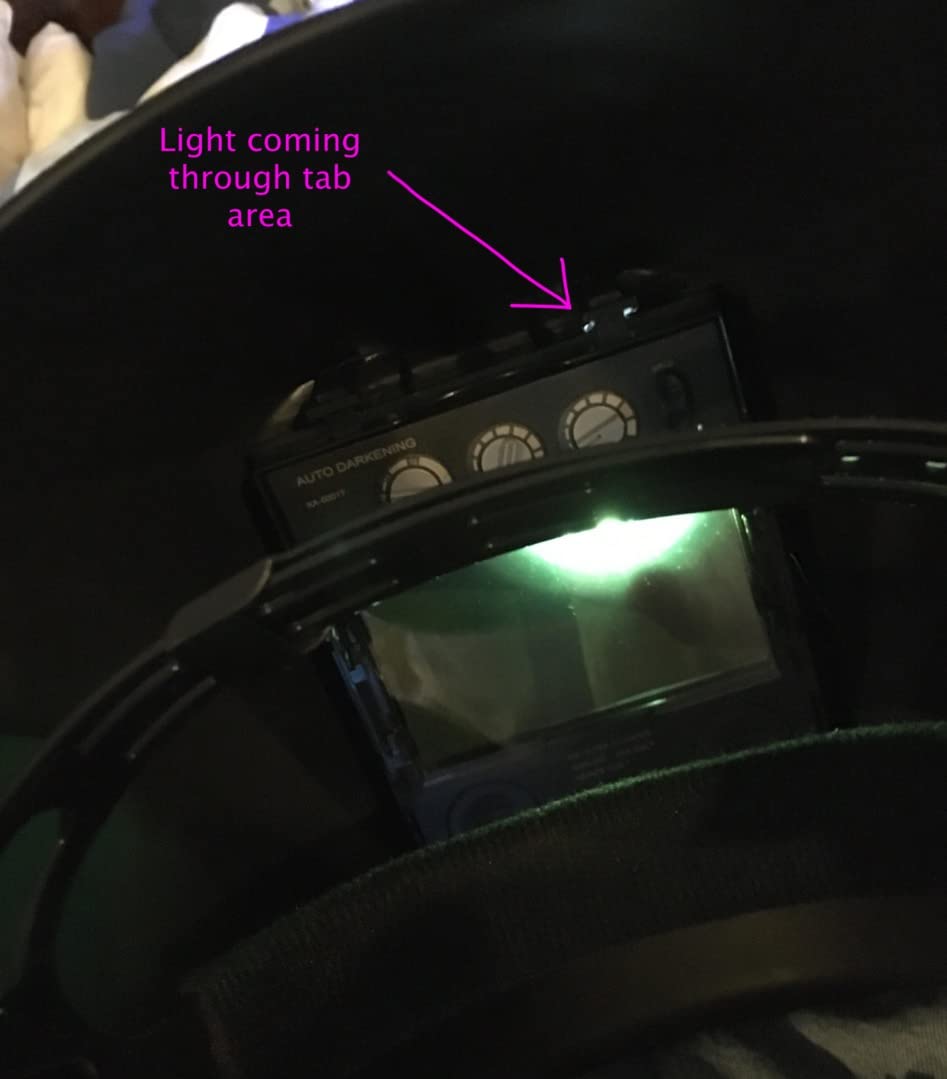 Hobart 770890 Auto-Darkening Welding Helmet, Large, Black | PureColor lens; 9.3 sq in widescreen view; 4 arc sensors; grind mode; analog shade controls; Large customer photo 1