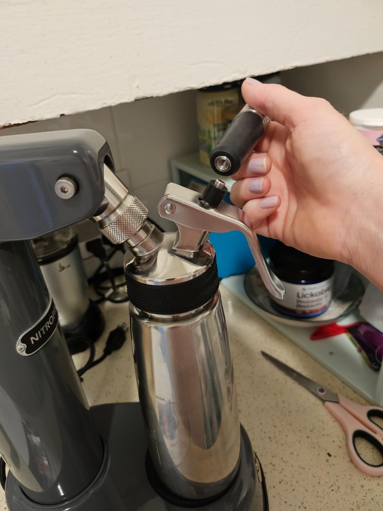 Original NitroPress - Nitro Cold Brew Coffee Maker | Portable Stainless Steel Nitrogen Infuser, For Smooth Nitro Drinks, Cold Brew, Cocktails & Tea, Uses N2 Cartridges customer photo 2