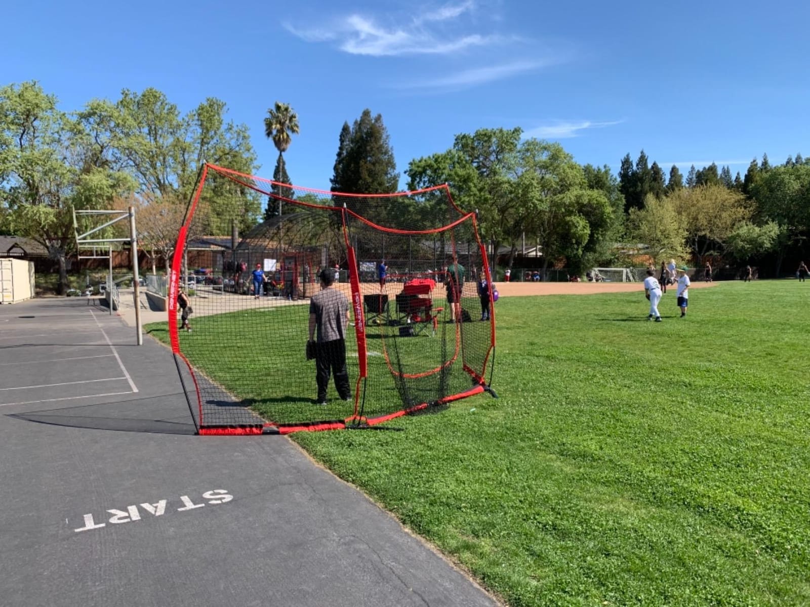 PowerNet Portable Baseball Backstop, 16 FT x 9 FT Collapsible Softball & Baseball Net for Batting & Pitching, Outdoor Batting Cage for Backyard customer photo 2