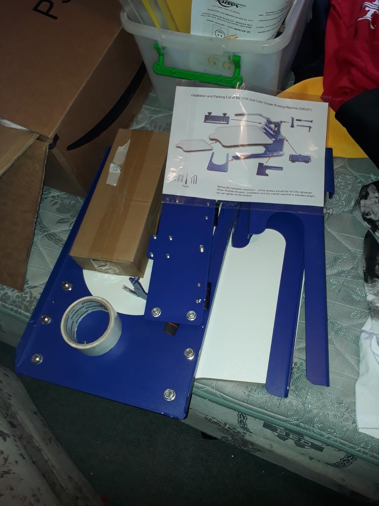 Screen Printing Machine Silk Screen Printing Press 1 Color T-Shirt Press customer photo 1