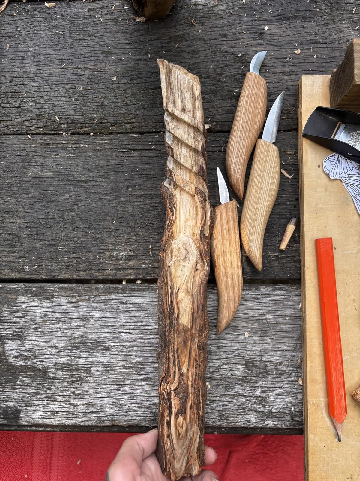 BeaverCraft Wood Carving Knife Kit S15 Whittling Kit for Beginners, Kids - Wood Carving Tools Set with Detail Chip Knife Sloyd Whittling Knives & Leather Strop, Polishing Compound and Tutorials customer photo 2