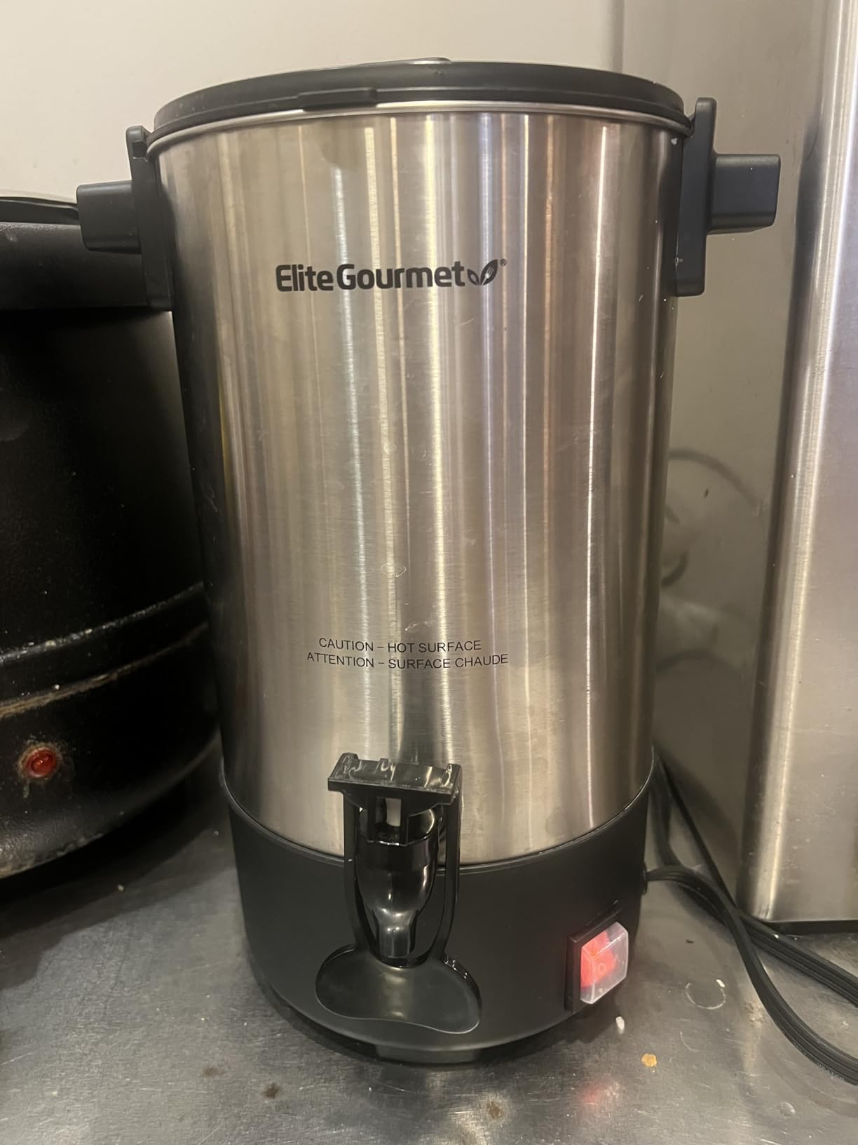 SYBO SR-CP-100B Commercial Grade Stainless Steel Percolate Coffee Maker Hot Water Urn for Catering, 100-Cup 16 L customer photo 1
