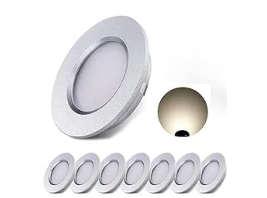 ALOVECO LED RV Lights, 12V Led Lights Dimmable Camper Interior Light 3000K Ultra-Thin RV Light Interior Waterproof 12 Volt LED Ceiling Lights Motorhome Sailboat Yacht Case of 8 Packs Warm White customer photo 2