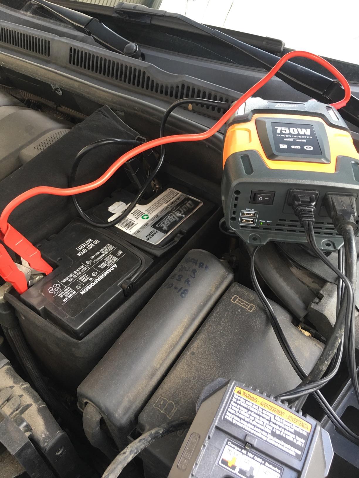 Ampeak 750W Power Inverter, 12V DC to 110V AC, 11 Protections | 1500W Surge Peak, 2 AC Outlets, Dual USB 4.8A, for Car Truck RV Appliances customer photo 2