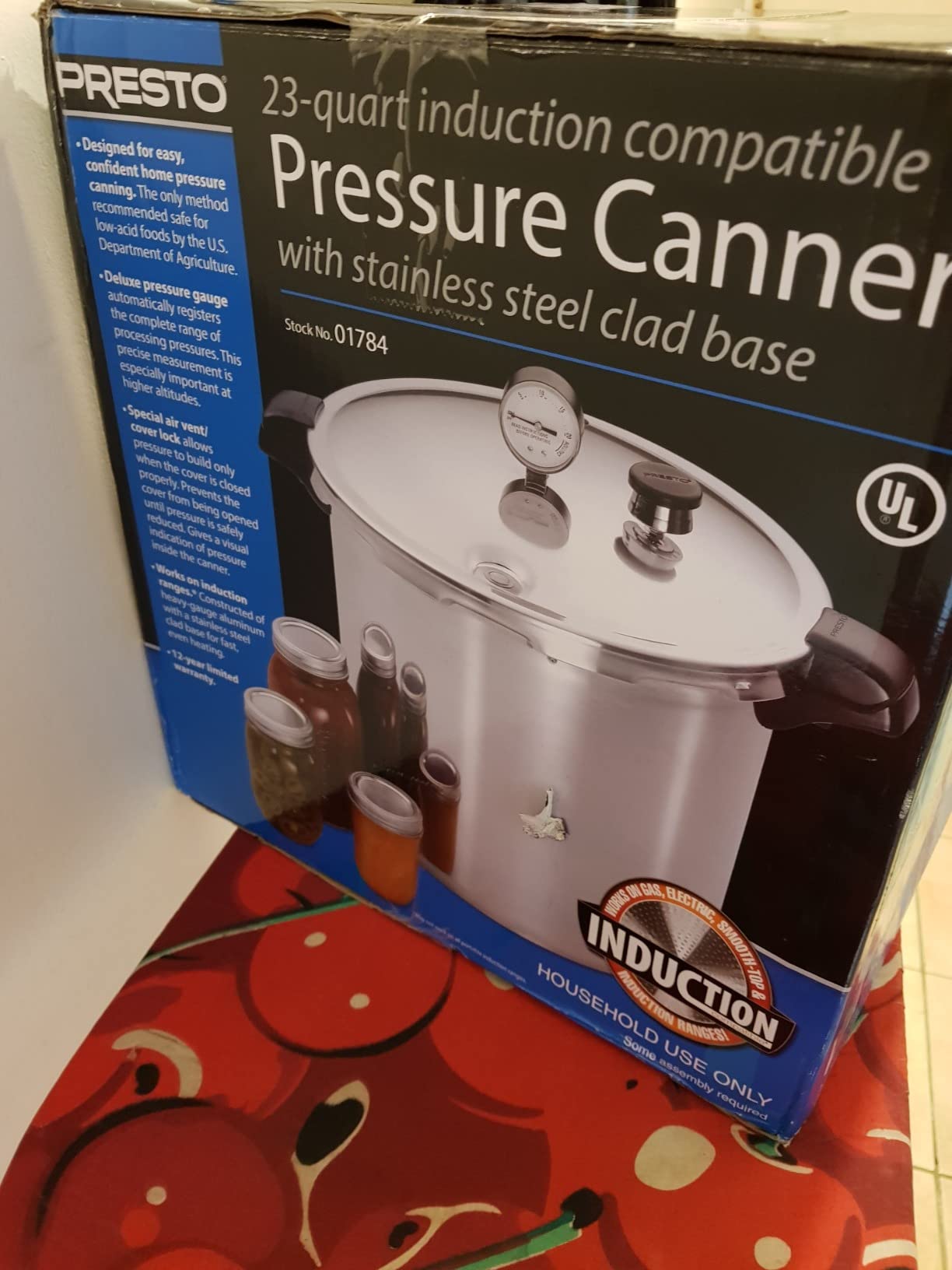 Presto 01784 23-Quart Induction Compatible Pressure Canner, Silver, Aluminum customer photo 1