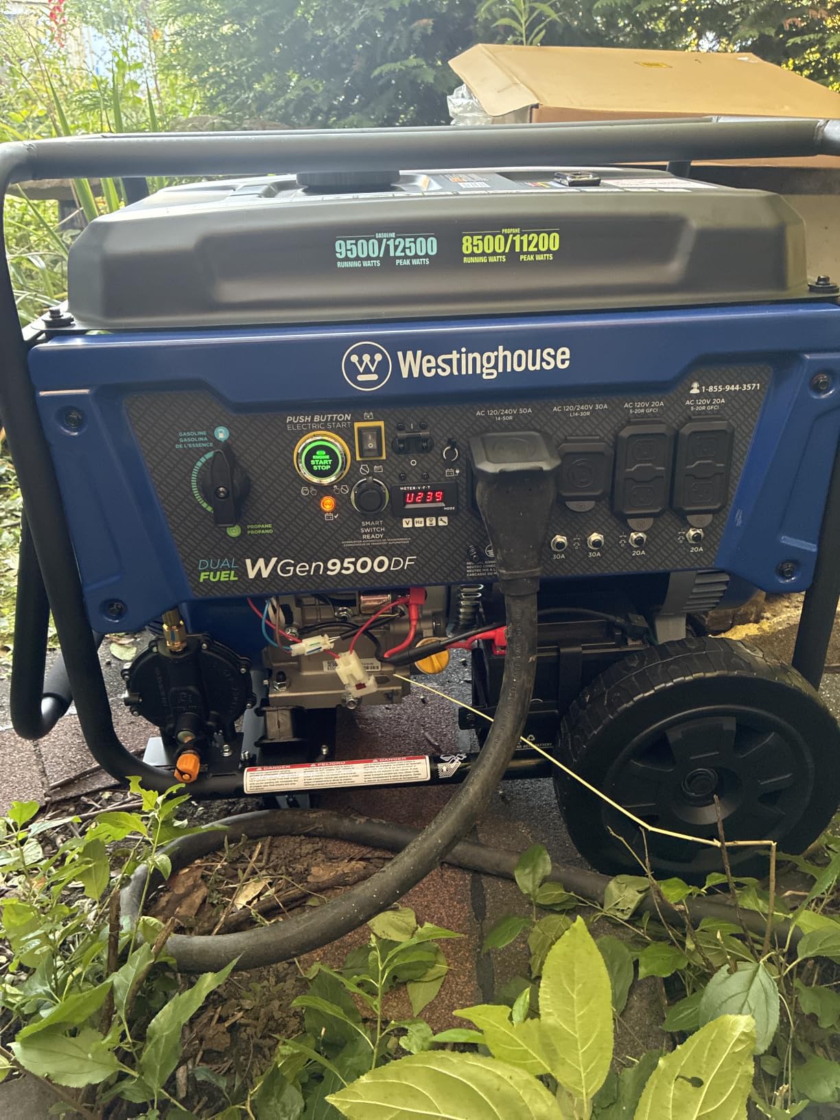 Westinghouse 12500 Watt Dual Fuel Home Backup Portable Generator, Remote Electric Start, Transfer Switch Ready, Gas and Propane Powered customer photo 1