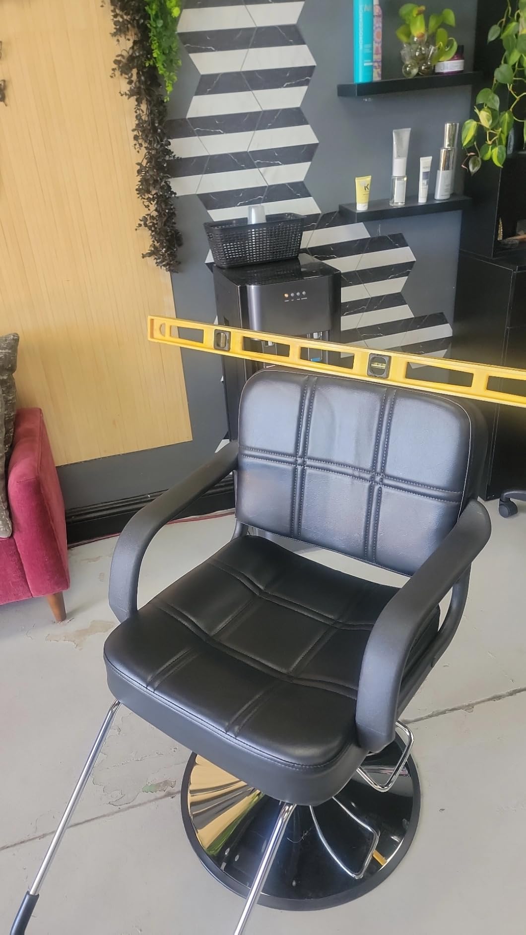 Artist hand Hydraulic Barber Chair Salon Chair for Hair Stylist | Adjustable Height, 360 Swivel, High Pump, Wide Seat, Professional Stylist Chairs, Beauty Salon Equipment customer photo 2