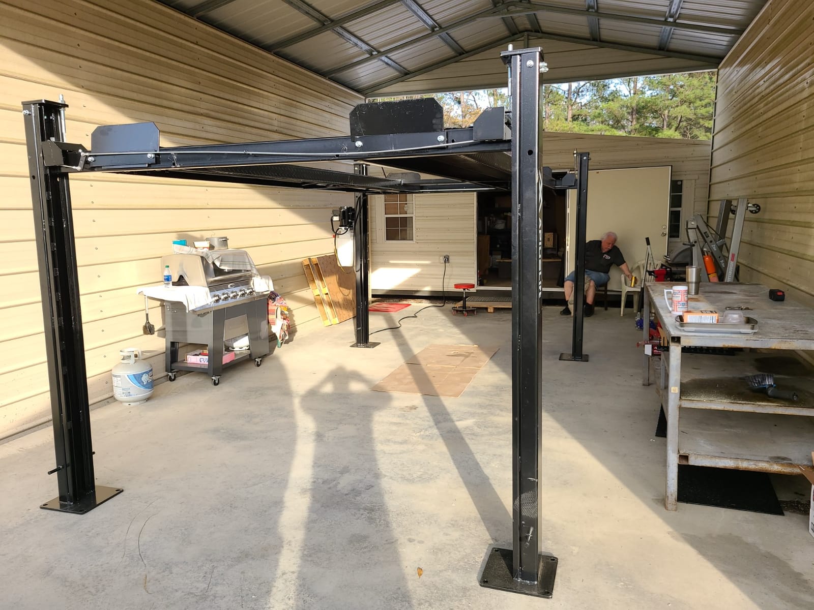APlusLift 8SXLT 8000LB Extra Tall Long Wide 4-Post Car Lift 3 Year Warranty customer photo 2