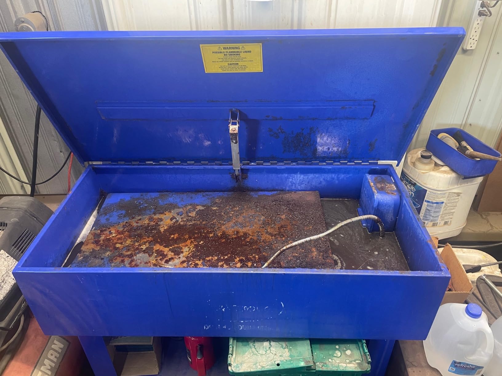 Eastwood 20 Gallon Parts Washer Cabinet Electric Pump Automotive Parts Washer Cleaner customer photo 1