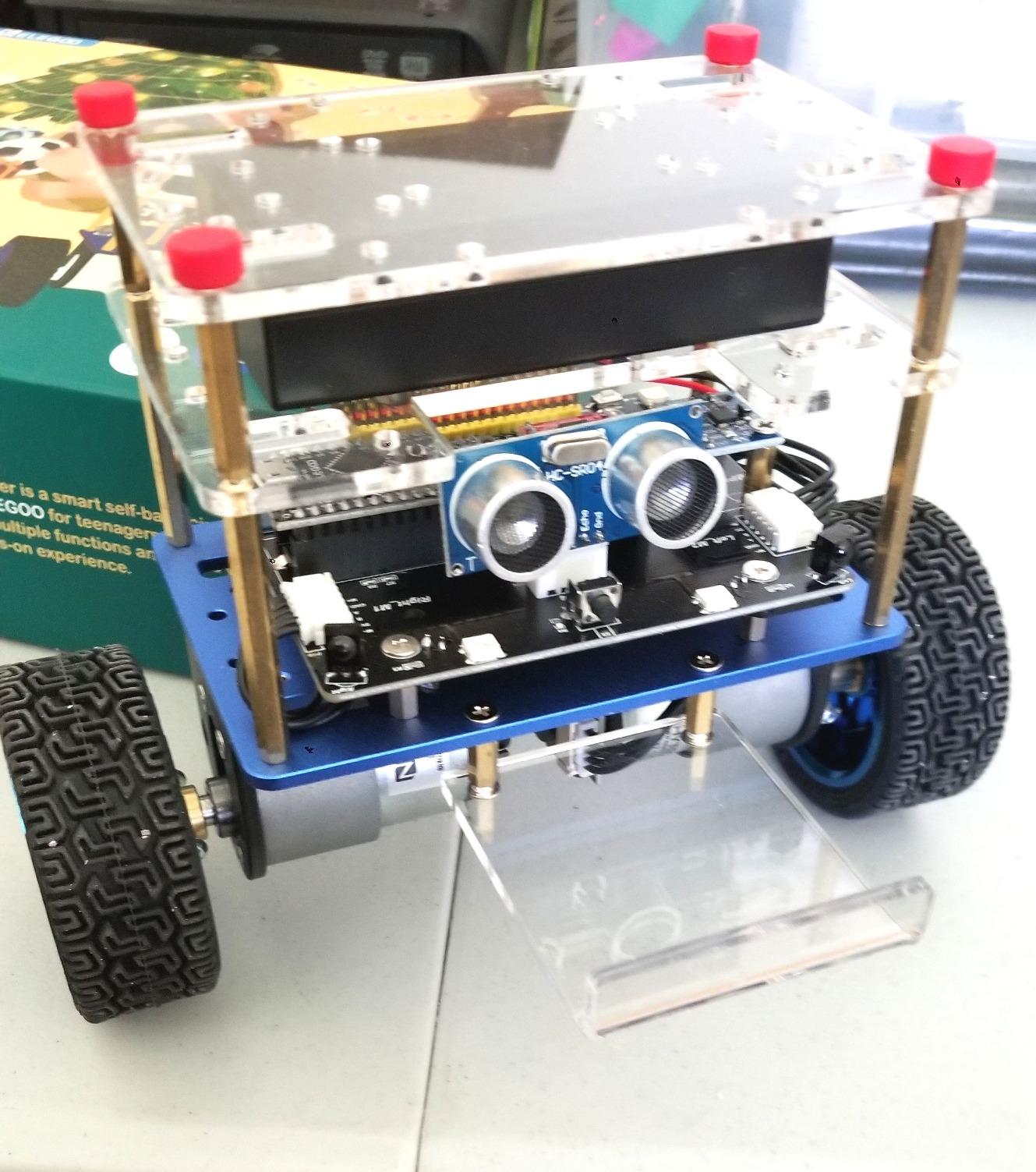 ELEGOO Tumbller Self-Balancing Robot Car Kit, Compatible with Arduino | Auto-follow, Obstacle Avoidance, Bounce Mode & LED Effects, Build & Code a 2-Wheel Robot with App/ IR Control, Kids STEM Toy customer photo 2