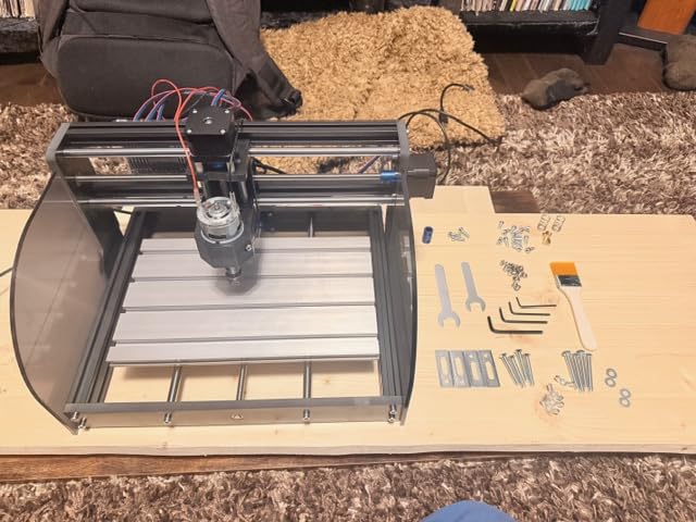 RATTMMOTOR 3 Axis Hobby CNC Router Machine GRBL Control | DIY CNC Router Kit, Plastic Acrylic PVC PCB Wood Mini Desktop Engraving Milling Carving Machine, Working Area 300x180x45mm customer photo 2