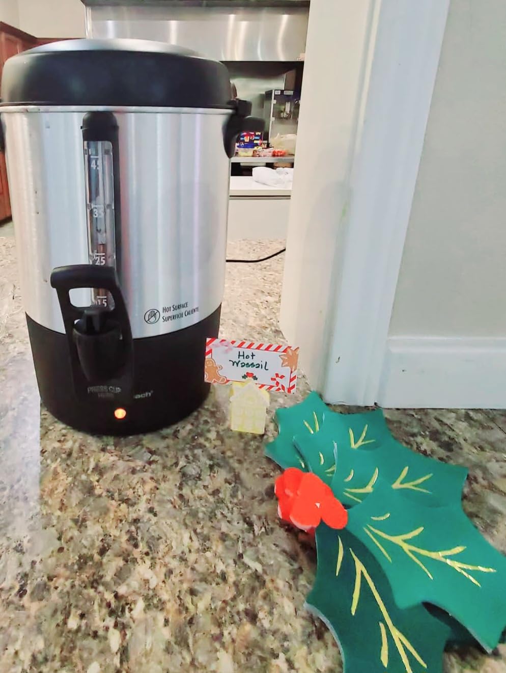 Hamilton Beach 45 Cup Fast Brew Coffee Urn and Hot Beverage Dispenser | Fast Brewing 1 Minute Per Cup | Makes 15-45 Cups | Easy-Push Lever For One Handed Operation | Water Window | Silver | 40521G customer photo 1