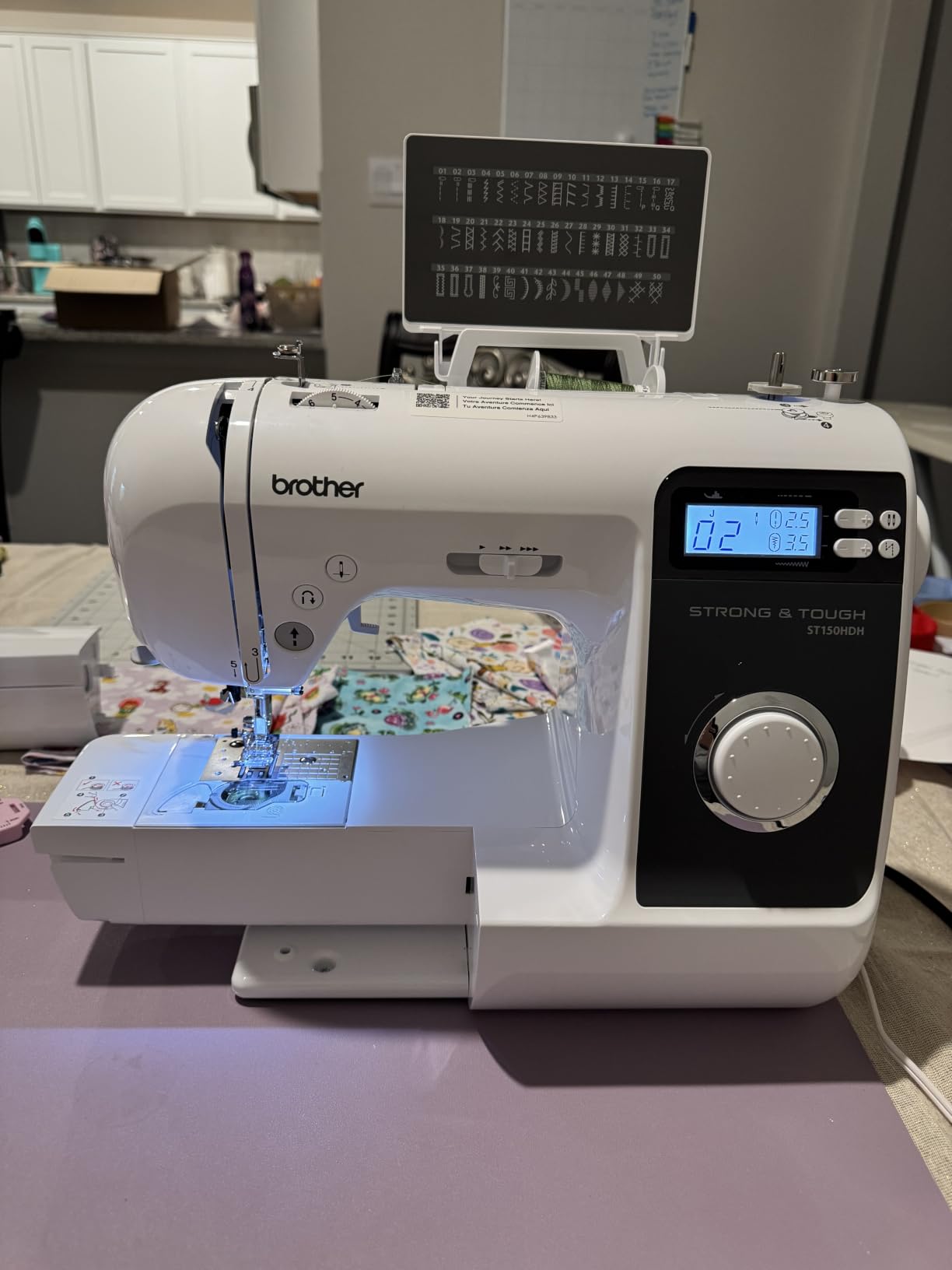 Brother ST150HDH Strong and Tough Sewing Machine, 50 Built-in Stitches, Heavy Duty for Leather, Denim and Multiple Layers customer photo 2