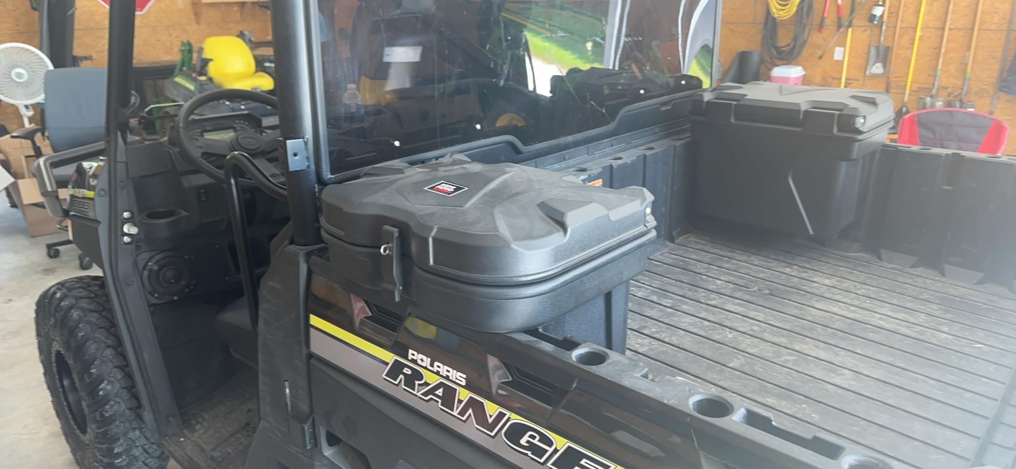 KEMIMOTO UTV Bed Storage Box 5.5GAL Compatible with Polaris Ranger General | 21L Black Bed Toolbox, Low-Density Polyethylene Cargo Box, Compatible with Ranger 1000/XP 900 570 500 2016-2026 customer photo 1